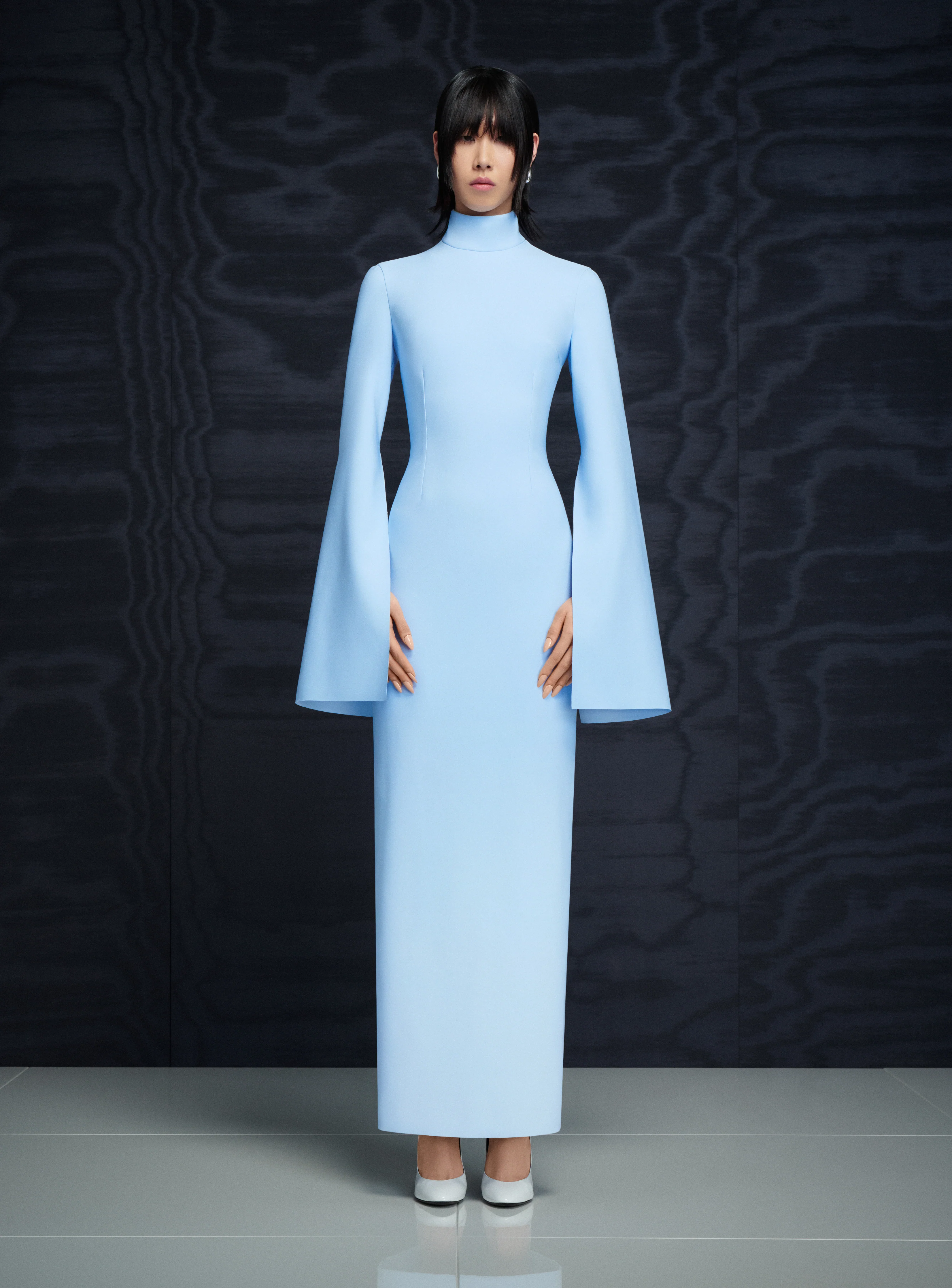 The Josefine Maxi Dress in Ice Blue