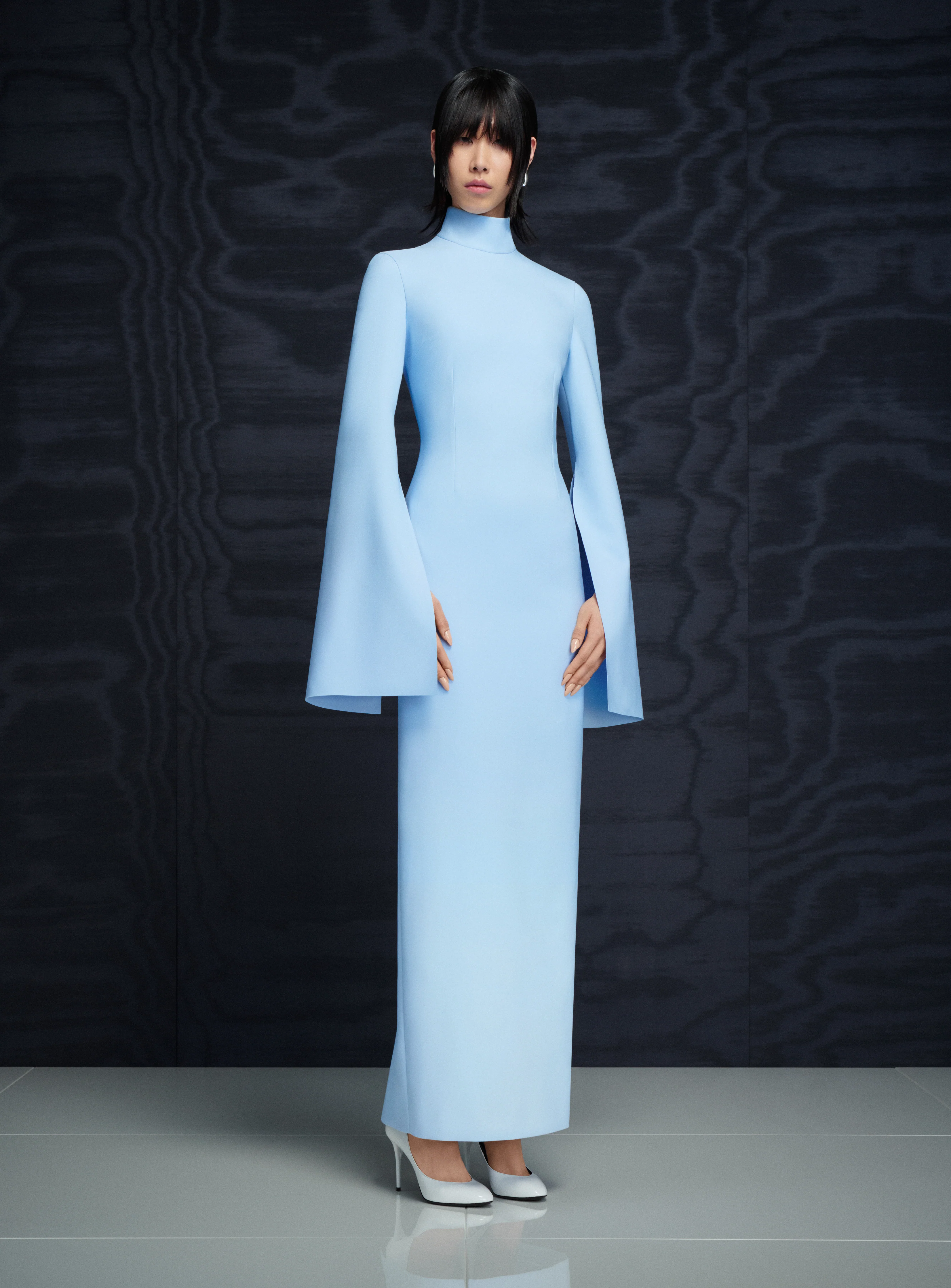 The Josefine Maxi Dress in Ice Blue - Image 2
