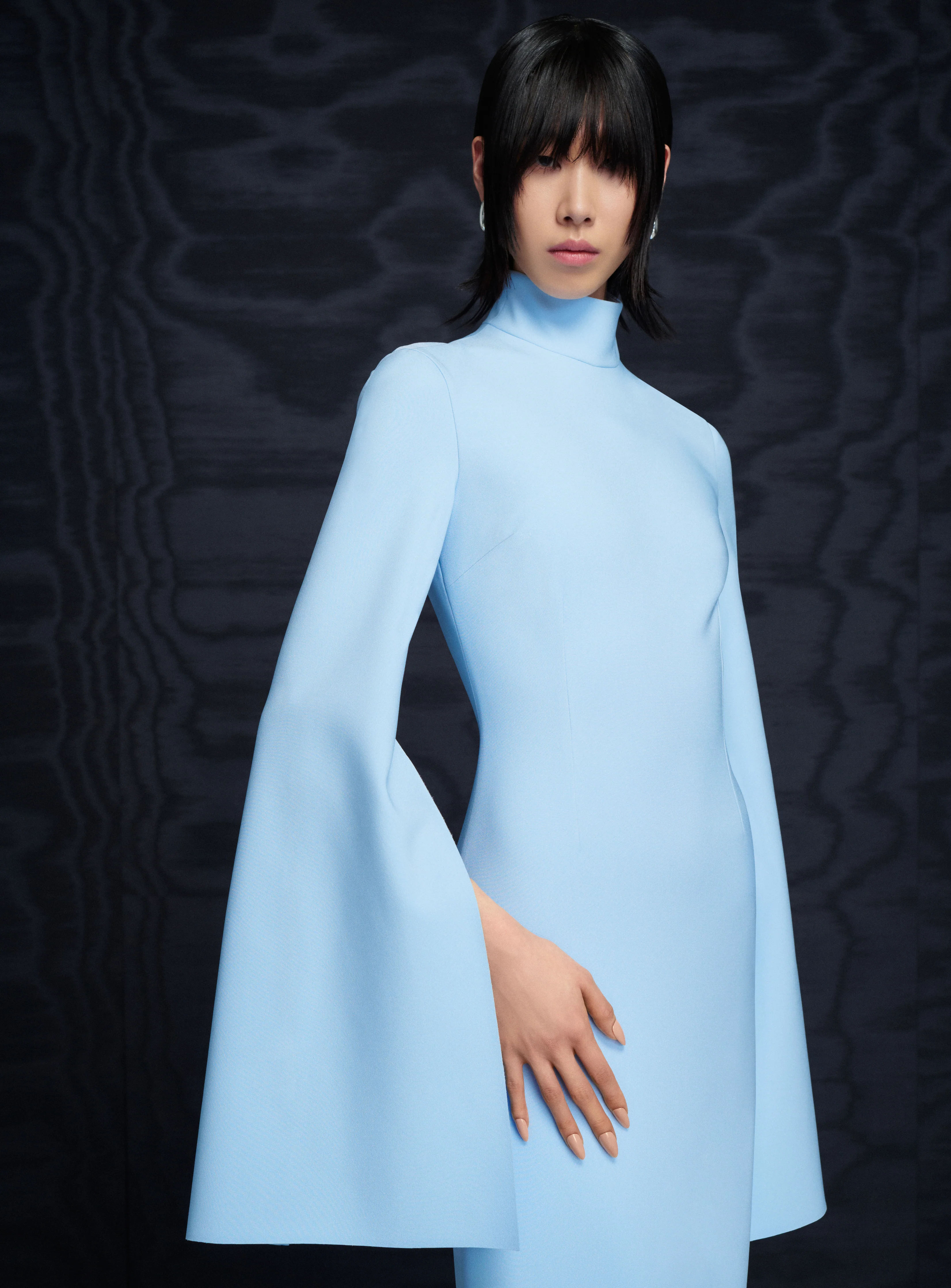 The Josefine Maxi Dress in Ice Blue - Image 3