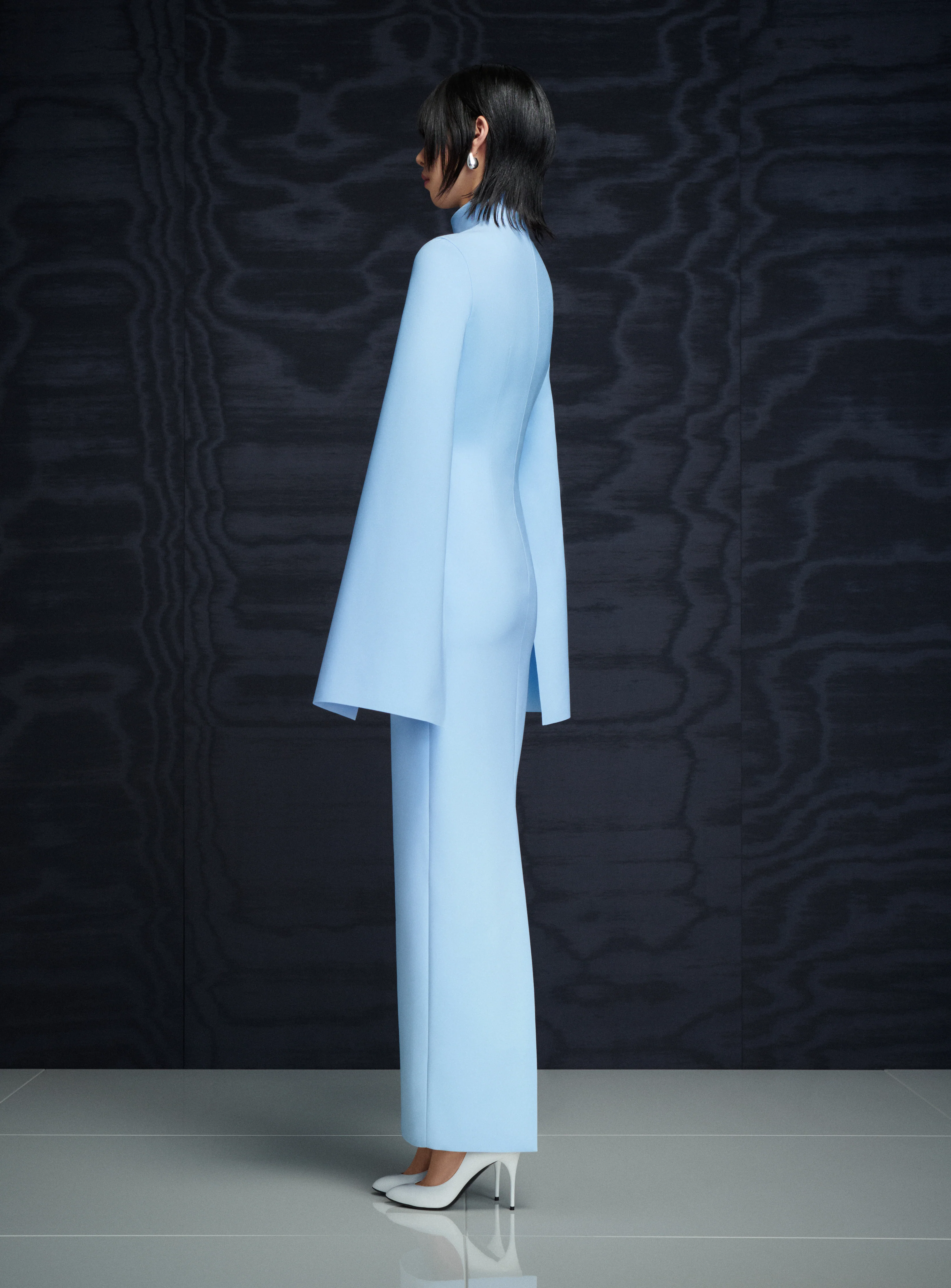 The Josefine Maxi Dress in Ice Blue - Image 4