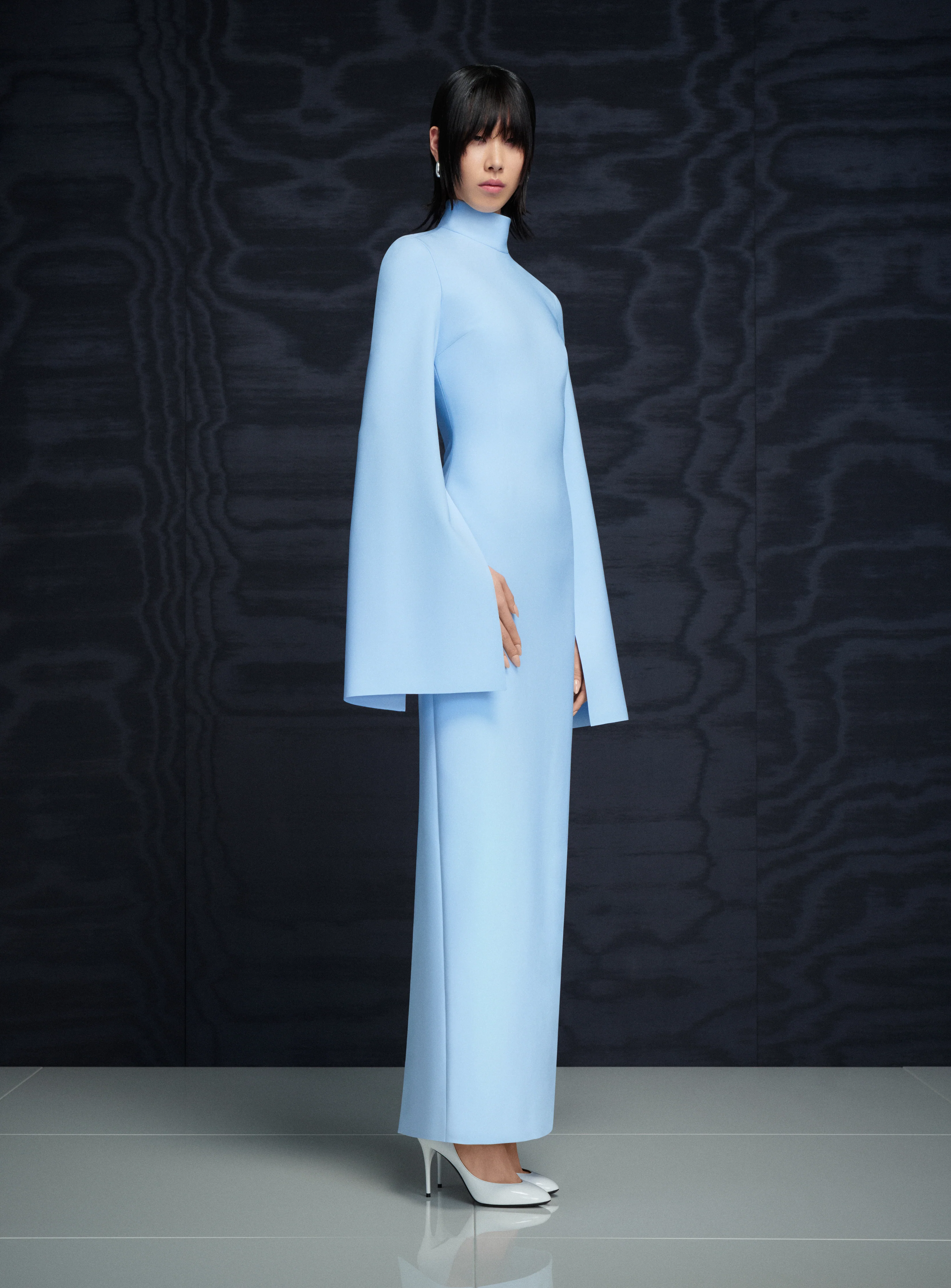 The Josefine Maxi Dress in Ice Blue - Image 5
