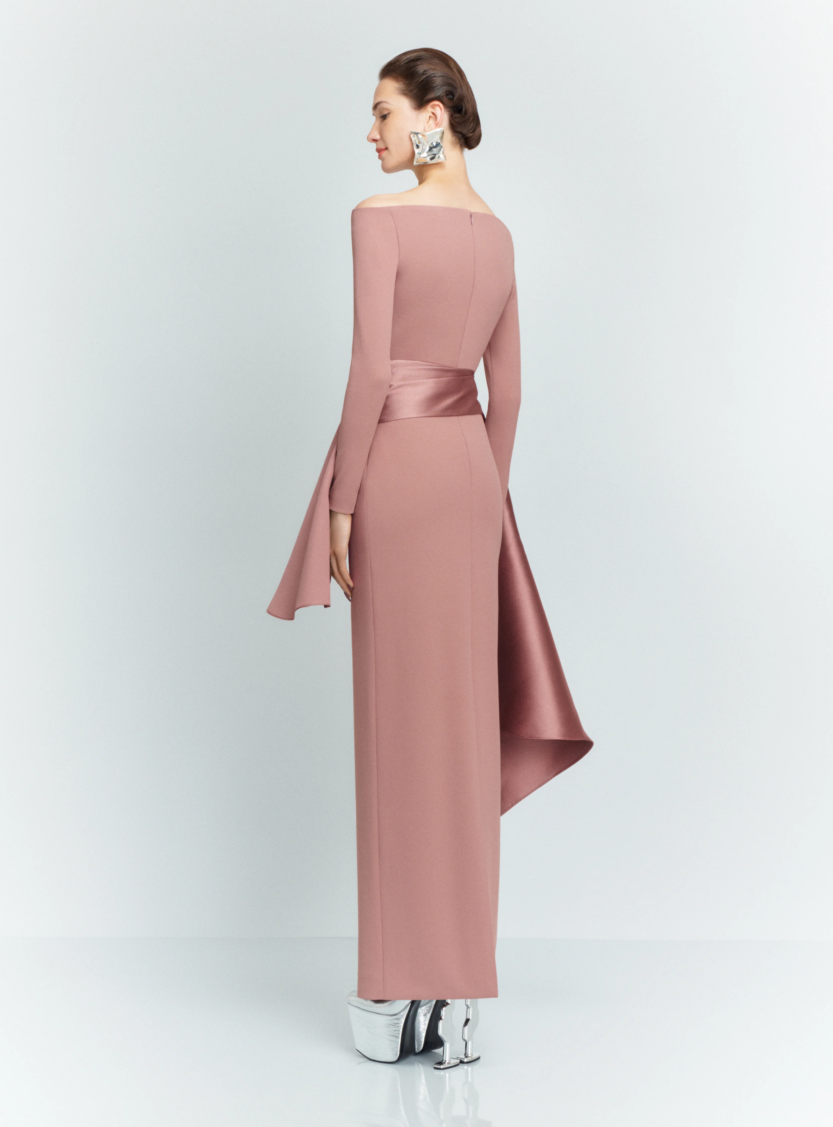 The Kiana Maxi Dress in Cocoa - Image 3