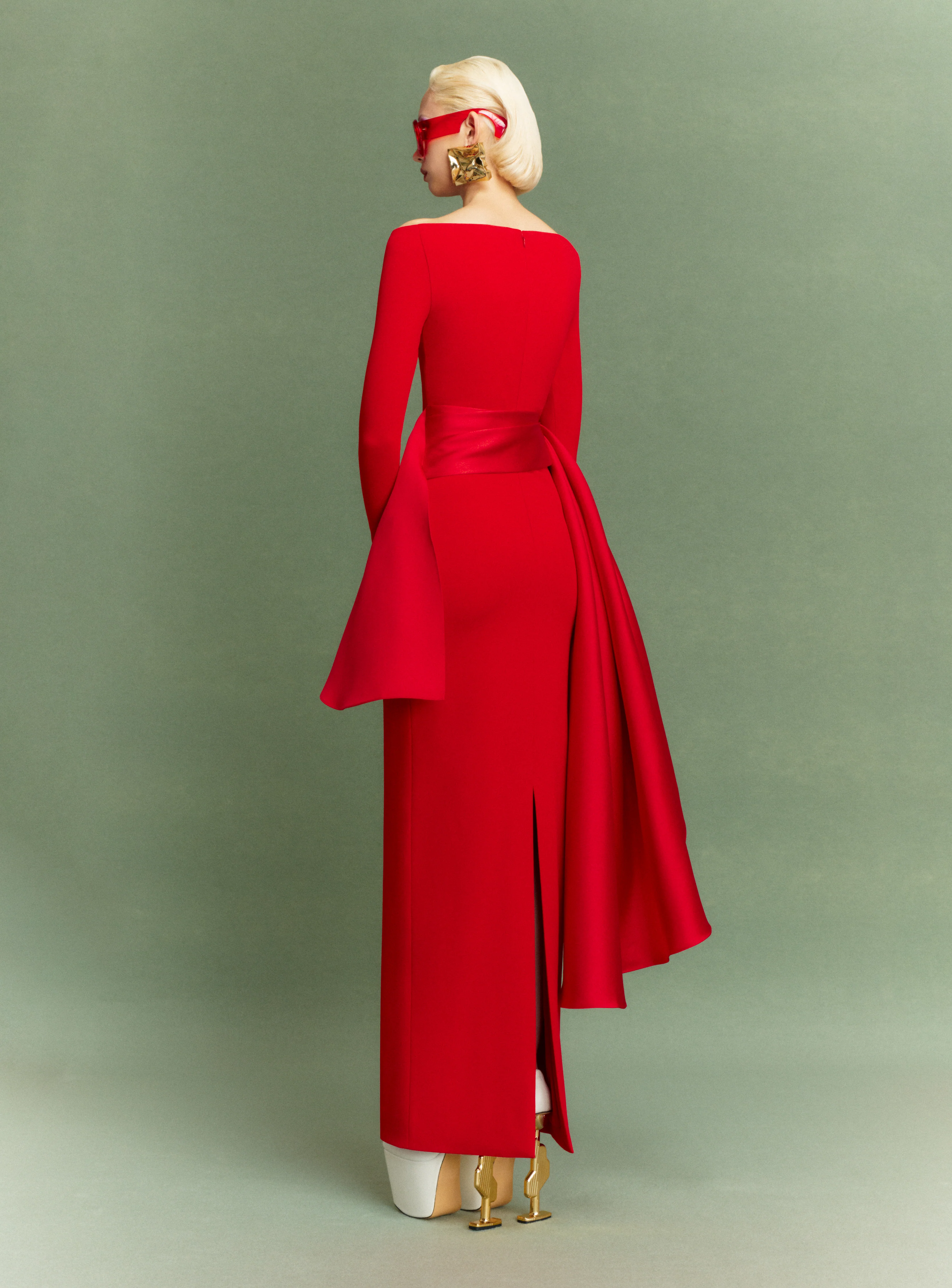 The Kiana Maxi Dress in Red - Image 3