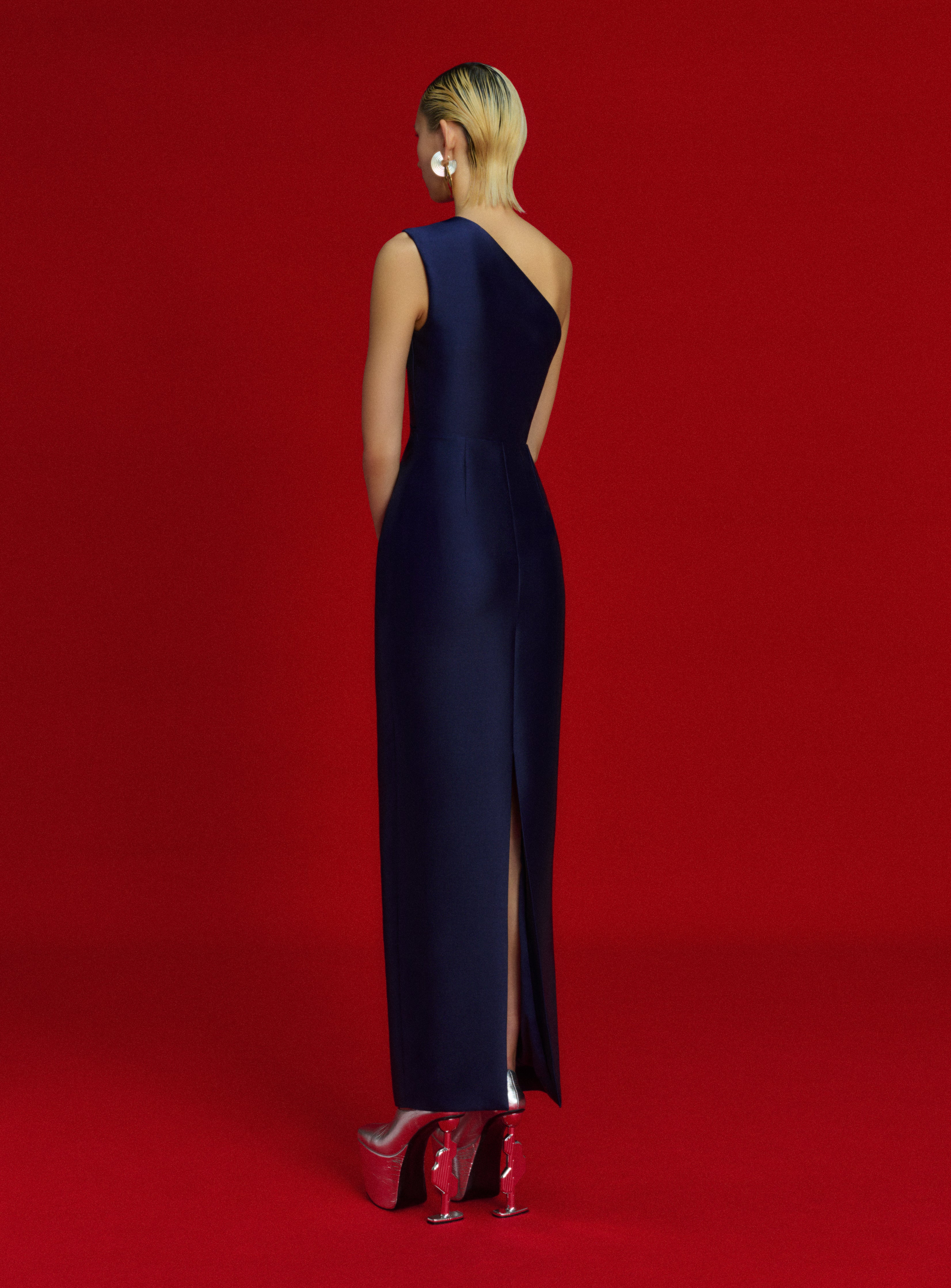 The Kira Maxi Dress in Navy - Image 5
