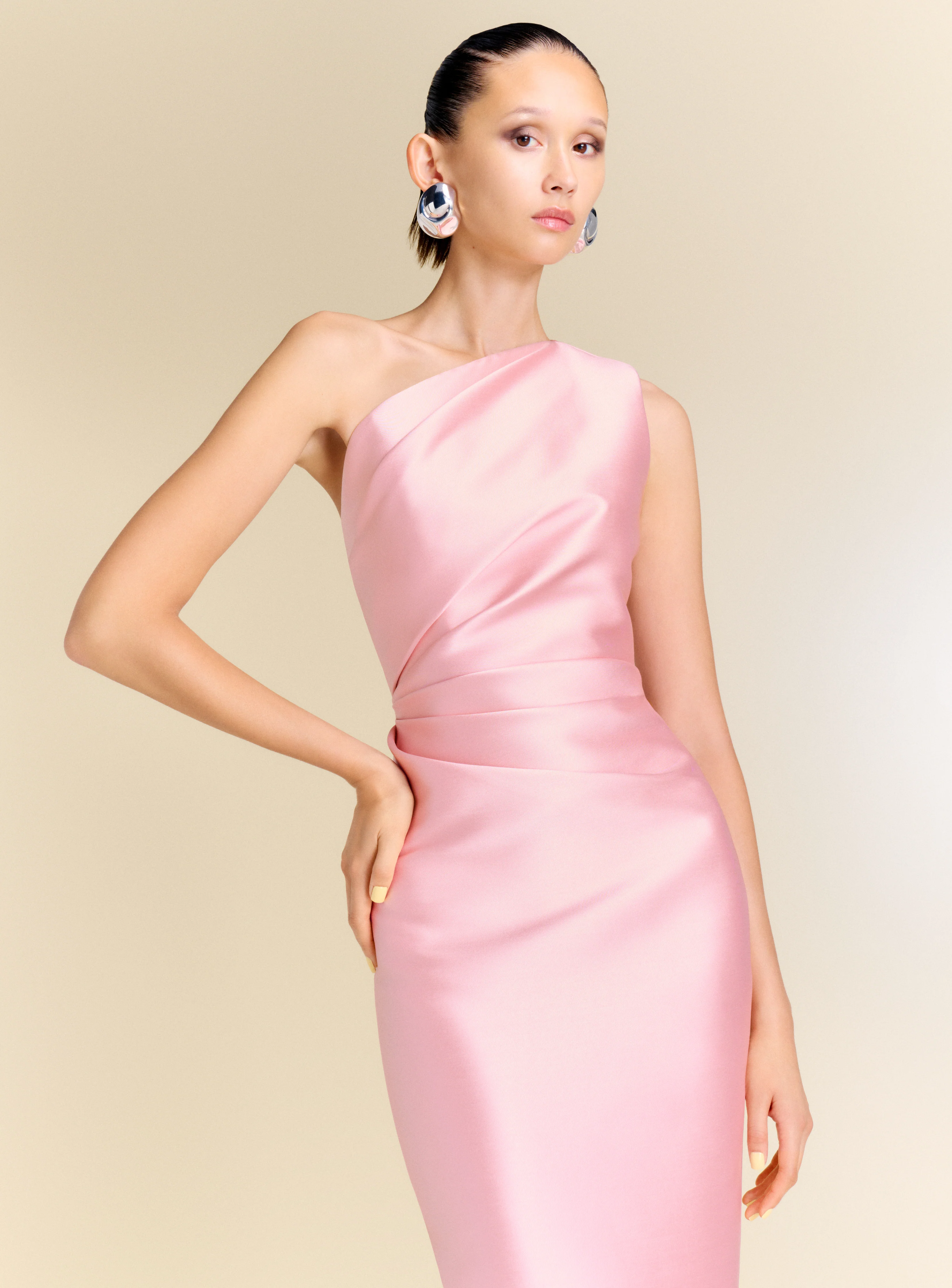 The Kira Maxi Dress in Pale Pink - Image 2