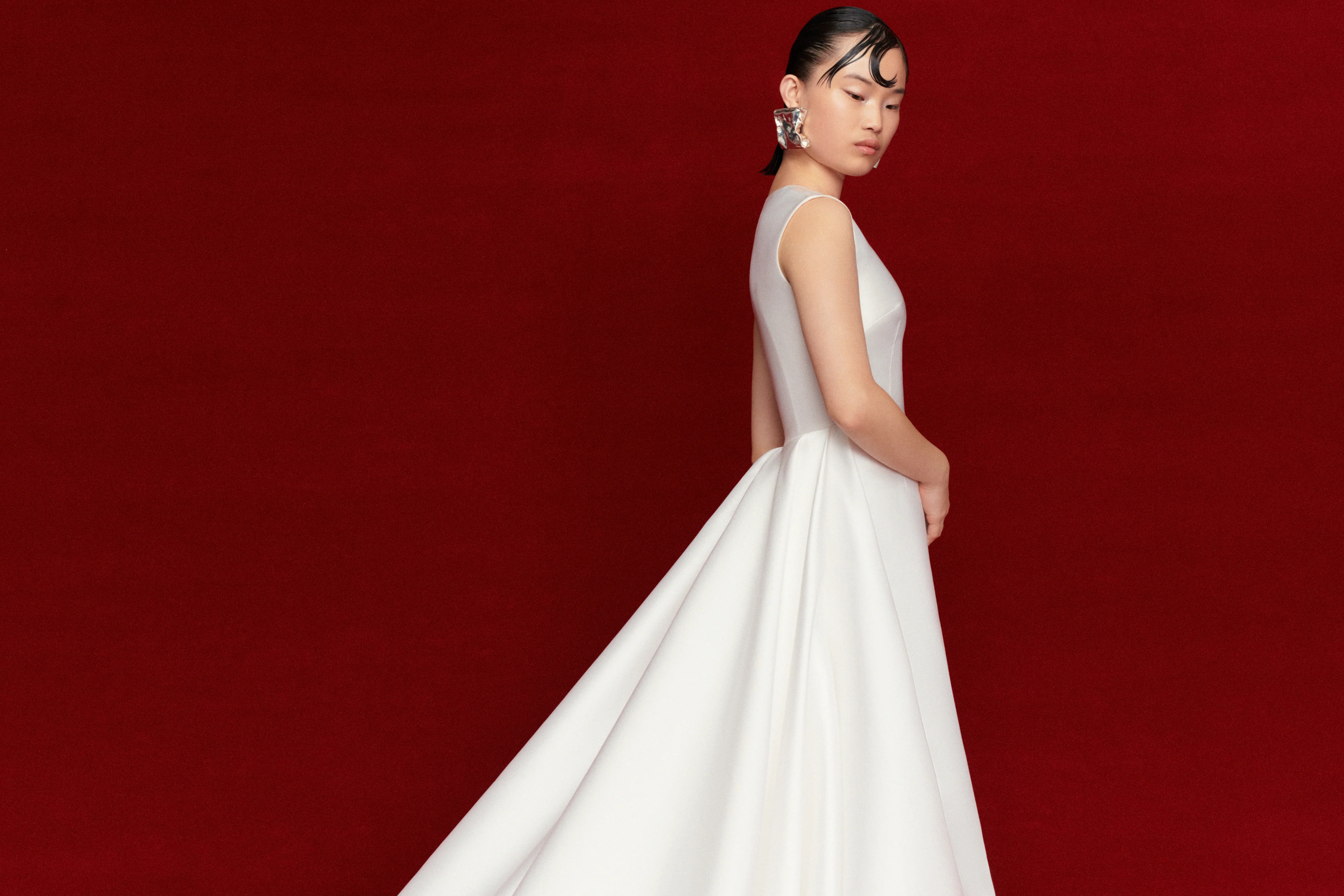 The Larsen Maxi Dress in Cream - Image 3