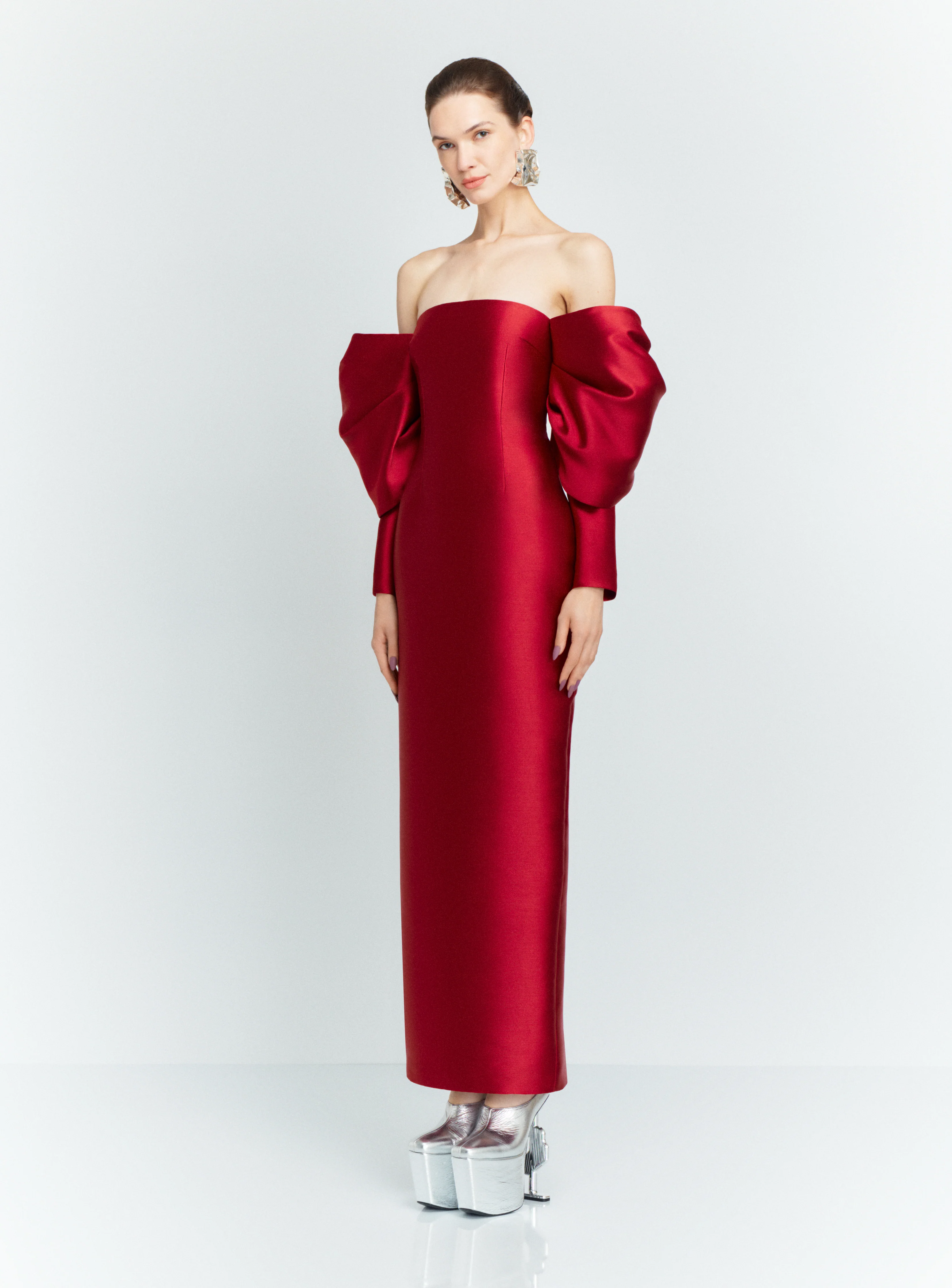 The Laylah Maxi Dress in Ruby - Image 4