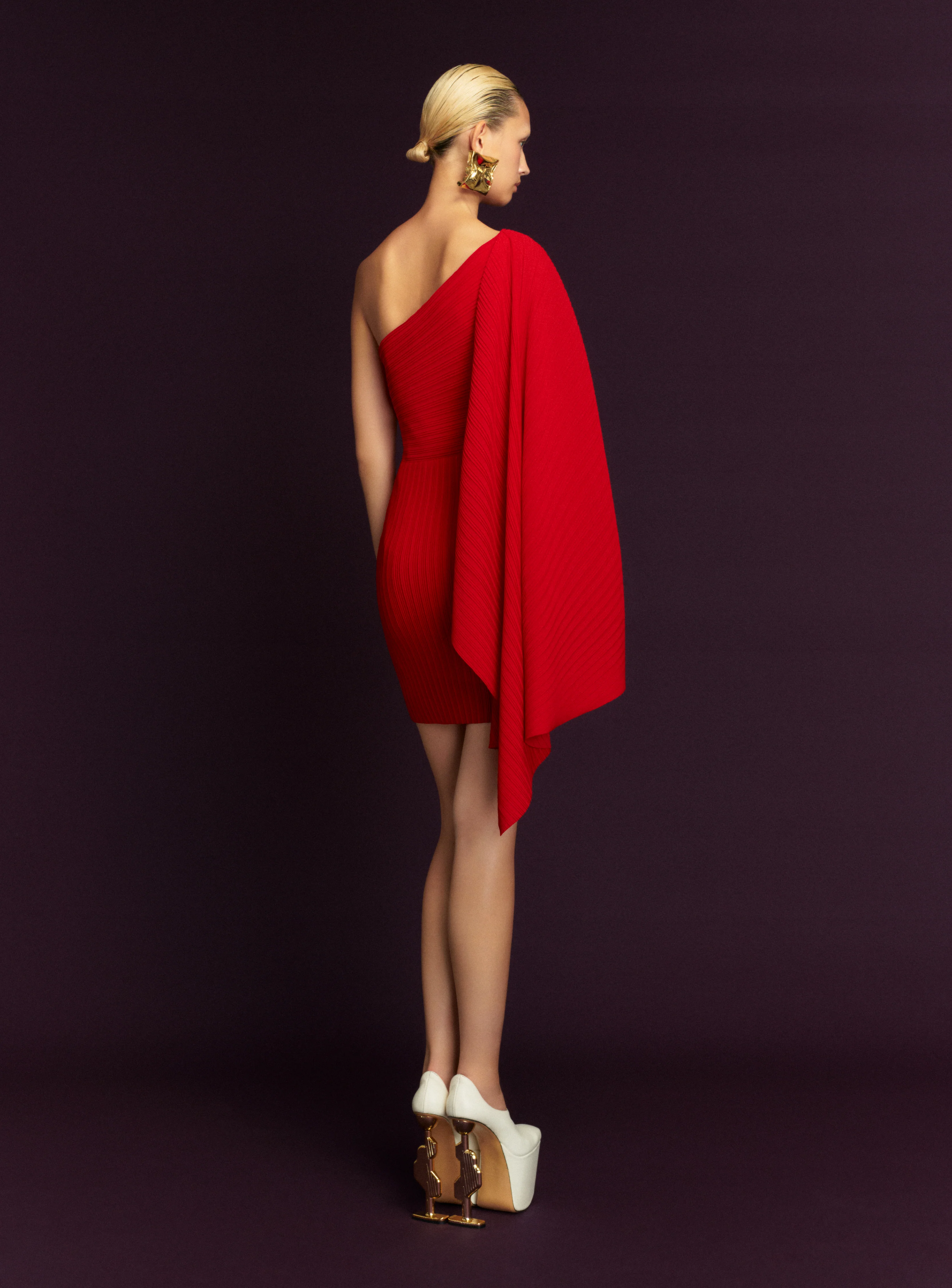 The Layne Mini Dress in Red - Image 3