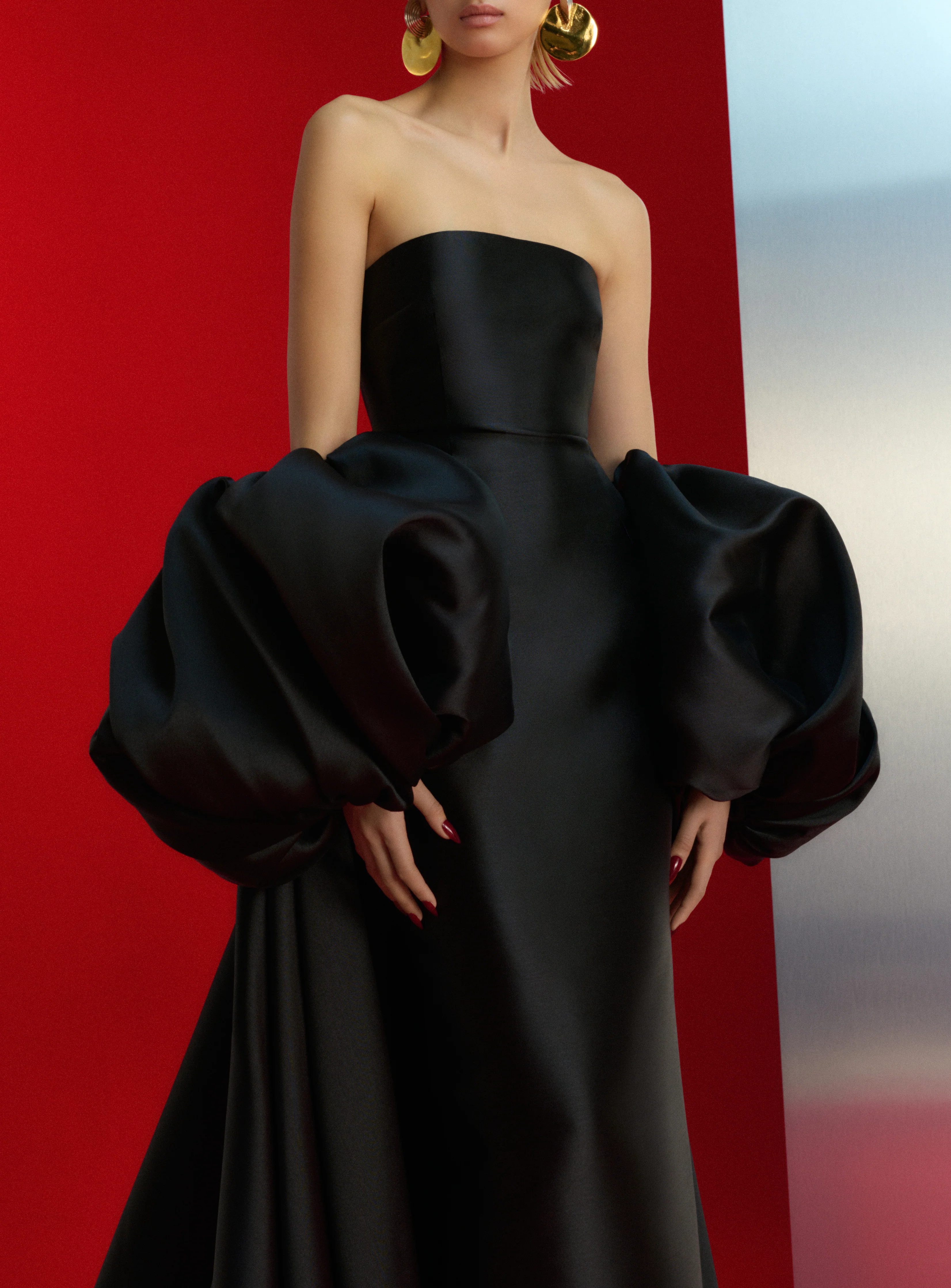 The Lea Maxi Dress in Black - Image 2