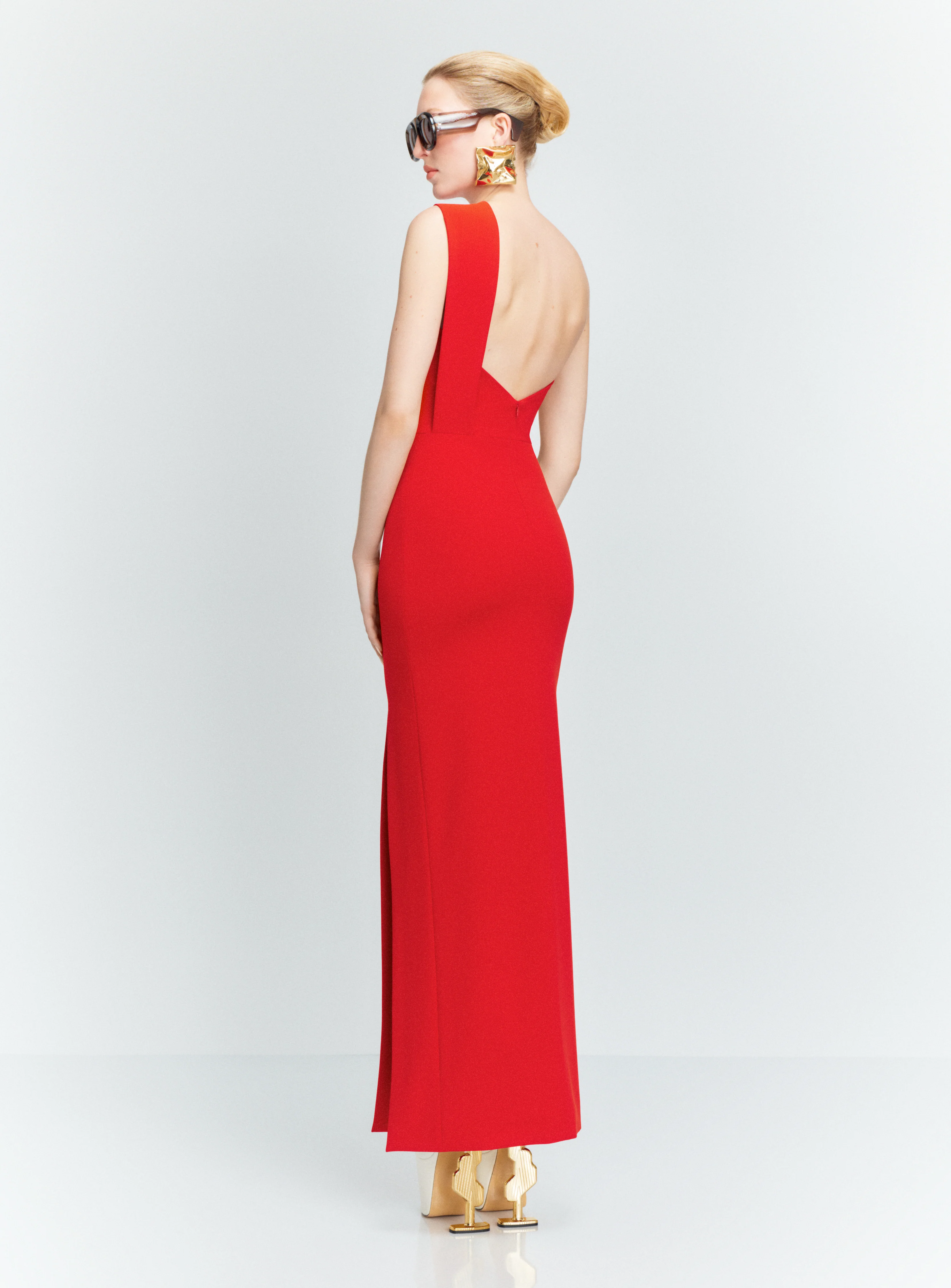 The Lois Maxi Dress in Red - Image 3