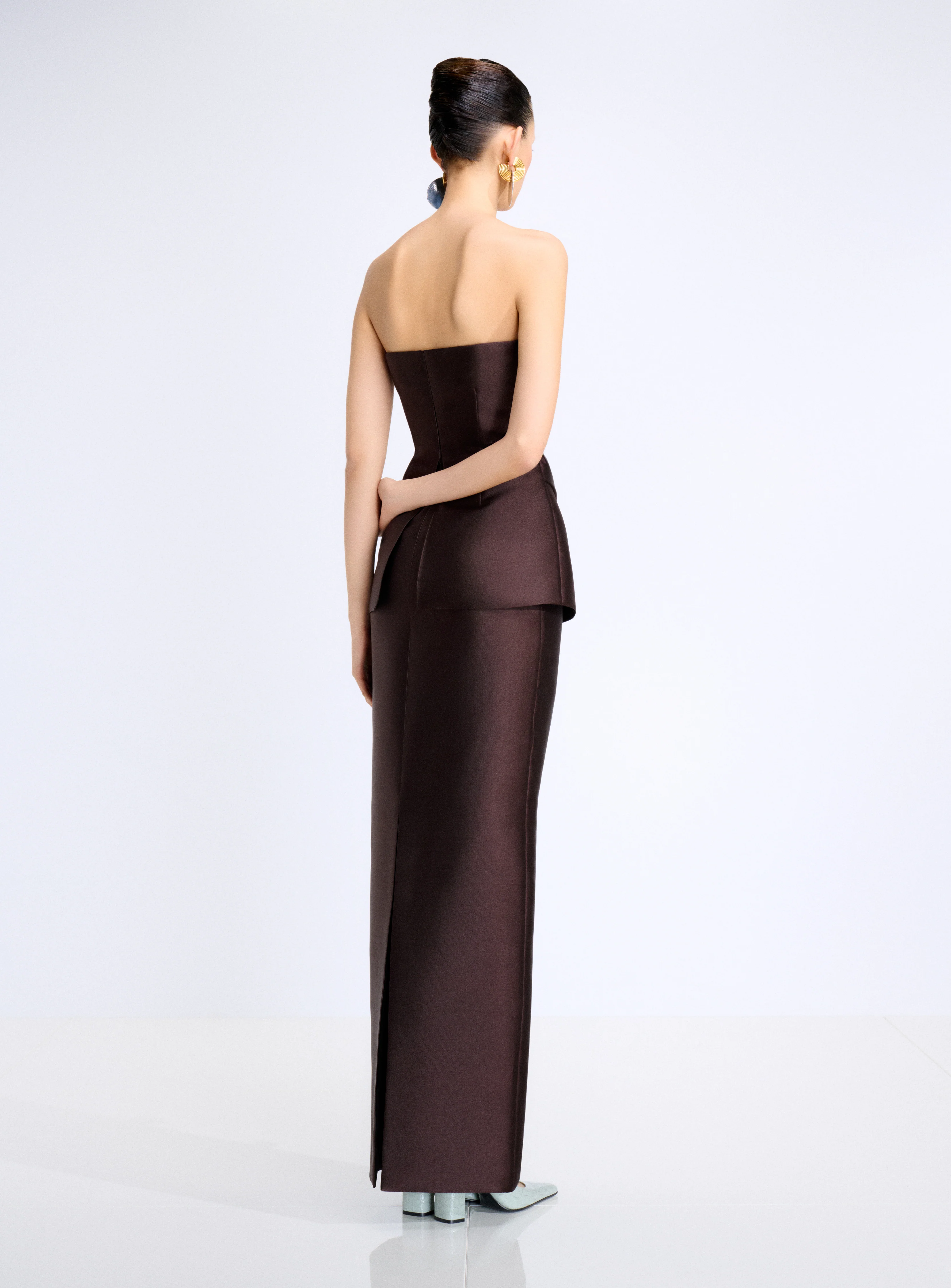 The Lucille Maxi Dress in Chesnut - Image 3