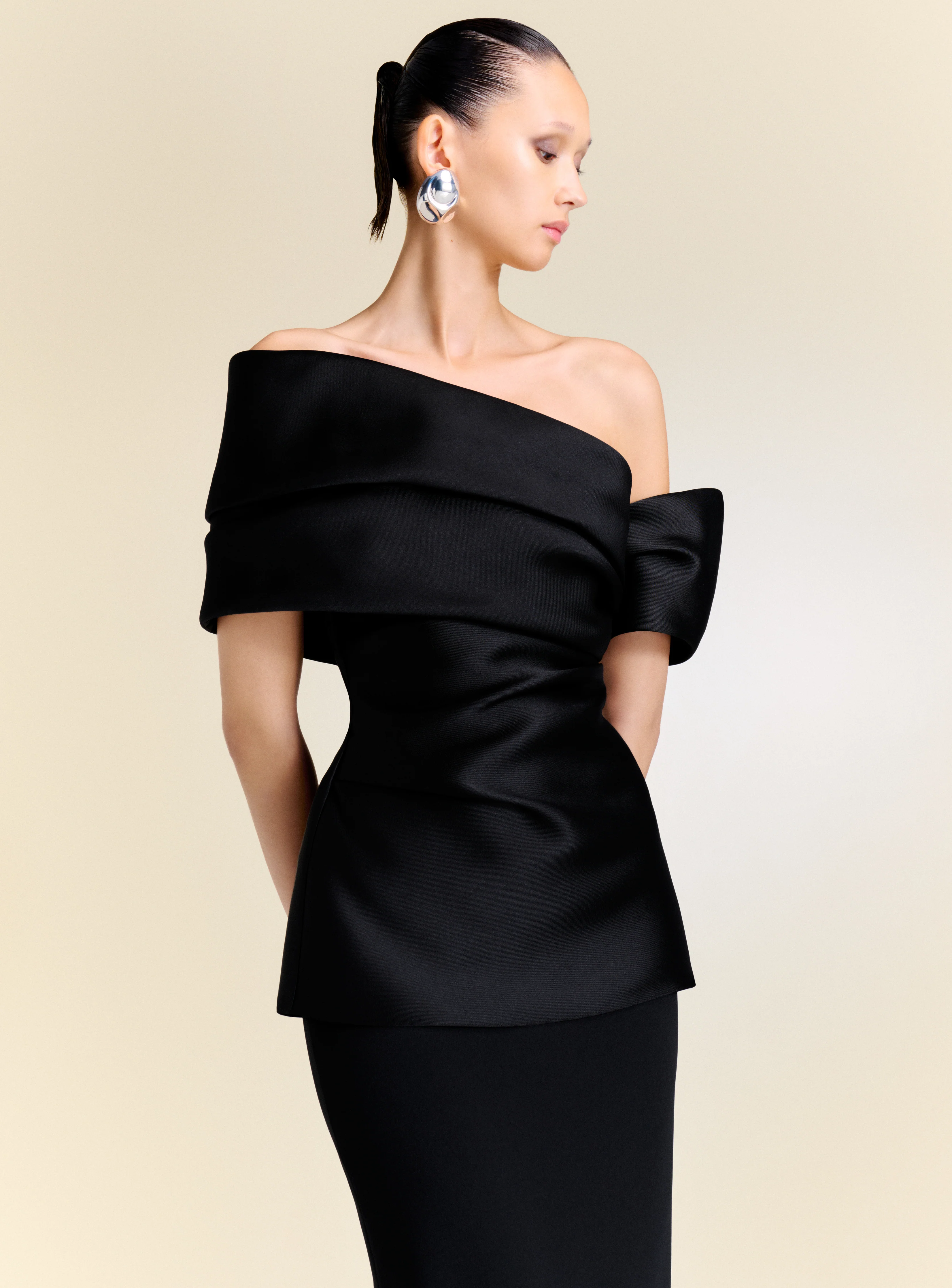 The Lucine Maxi Dress in Black - Image 2