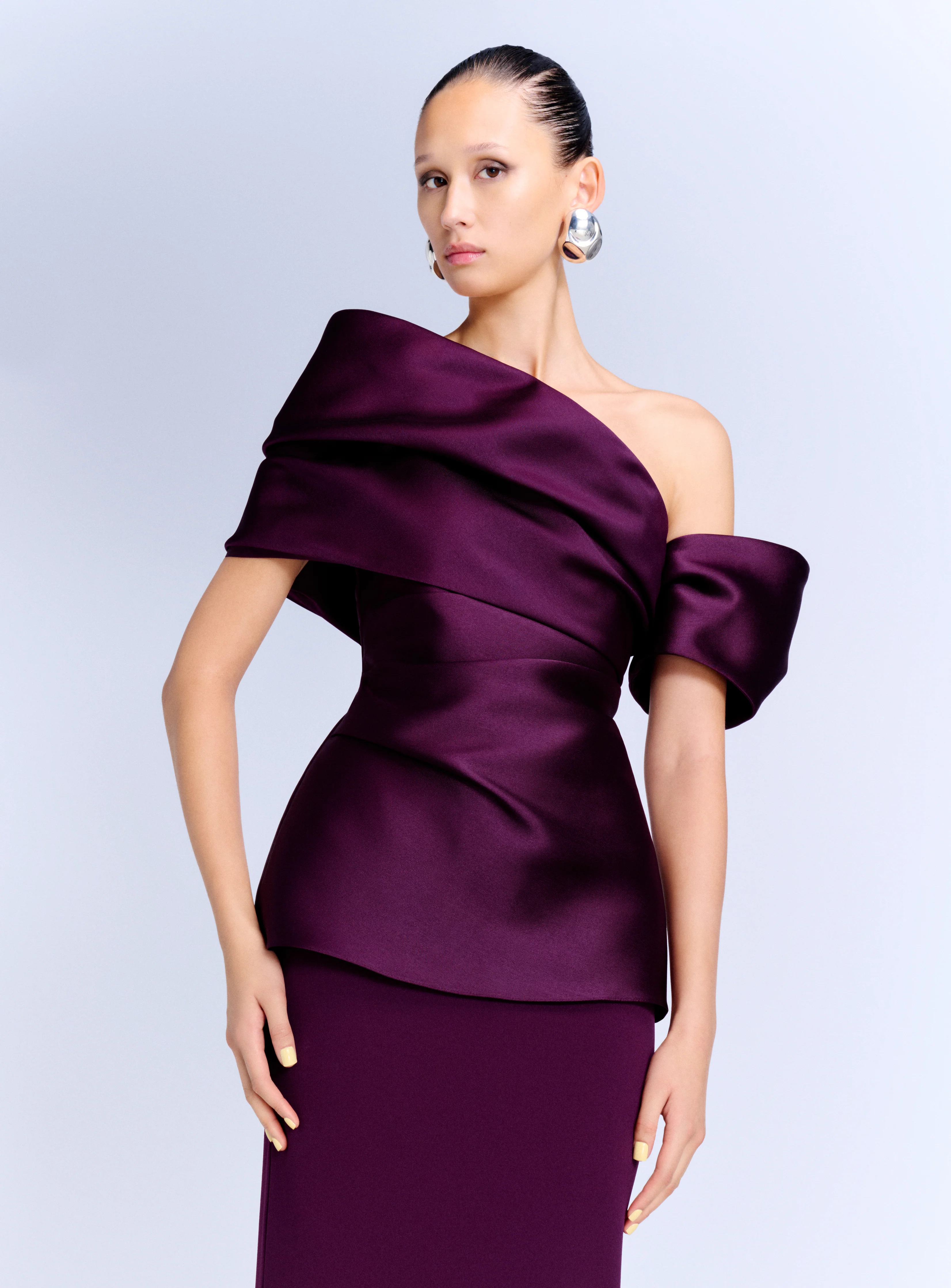 The Lucine Maxi Dress in Grape - Image 2