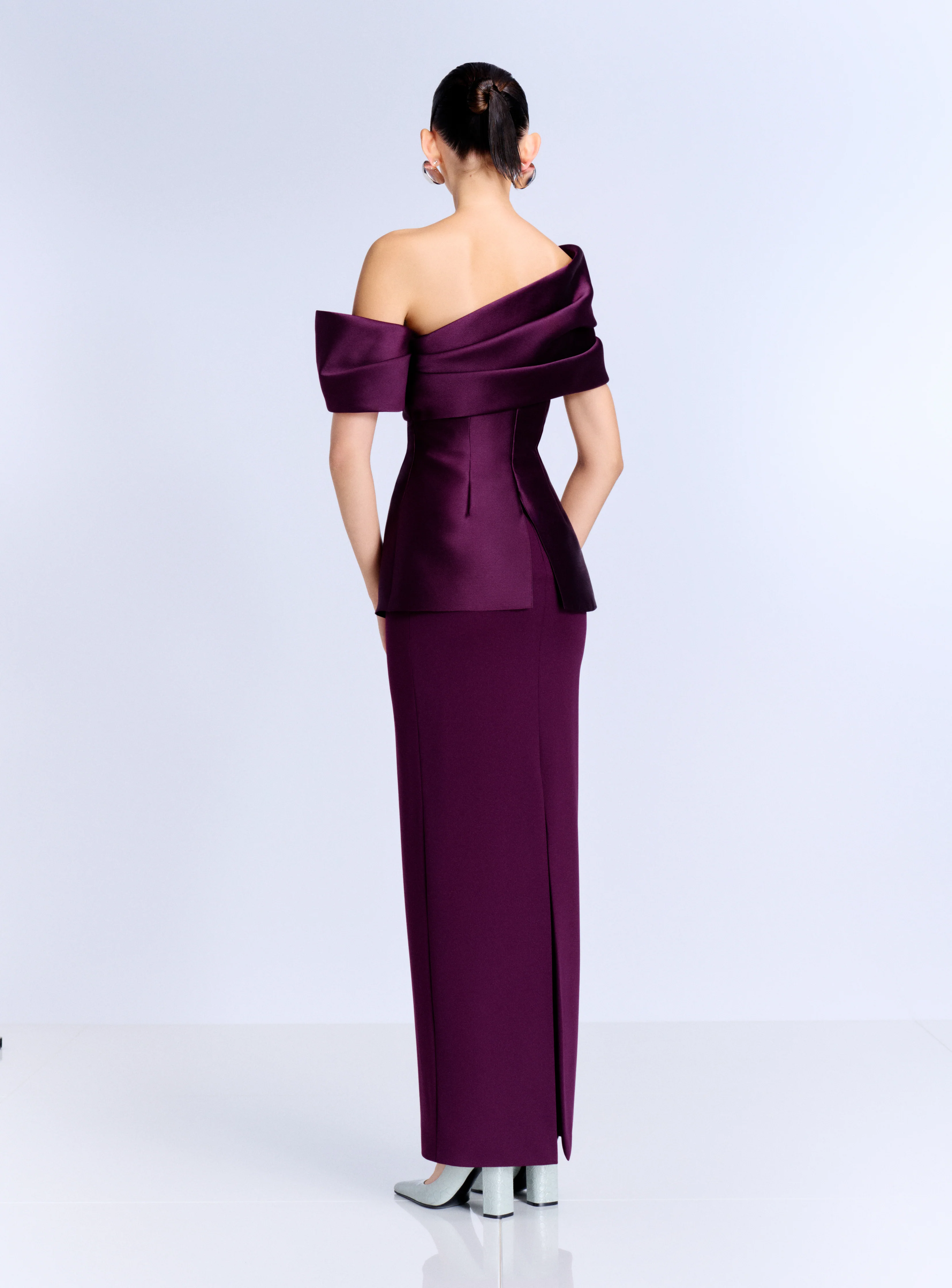 The Lucine Maxi Dress in Grape - Image 3
