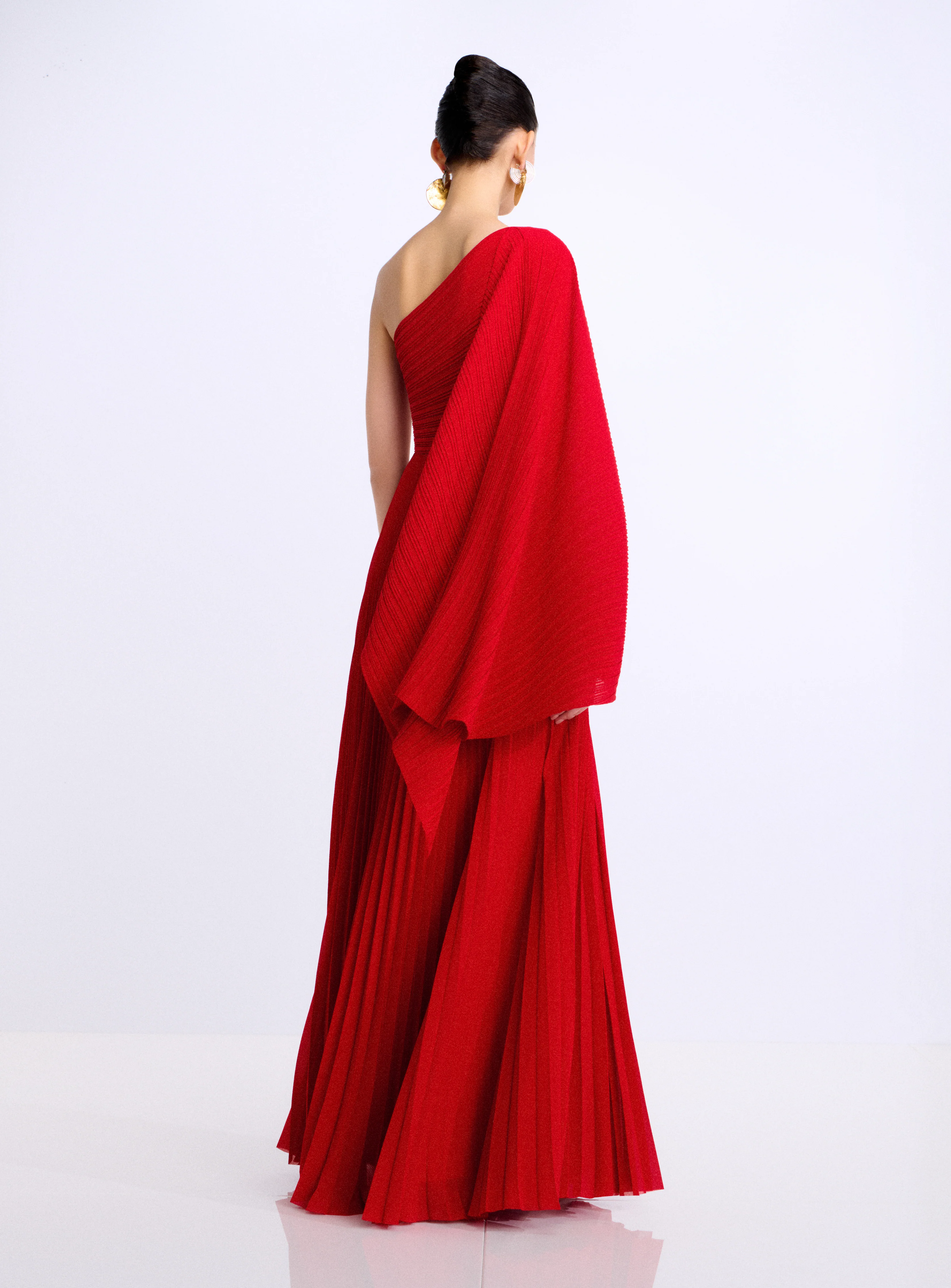 The Maci Maxi Dress in Crimson Red - Image 2