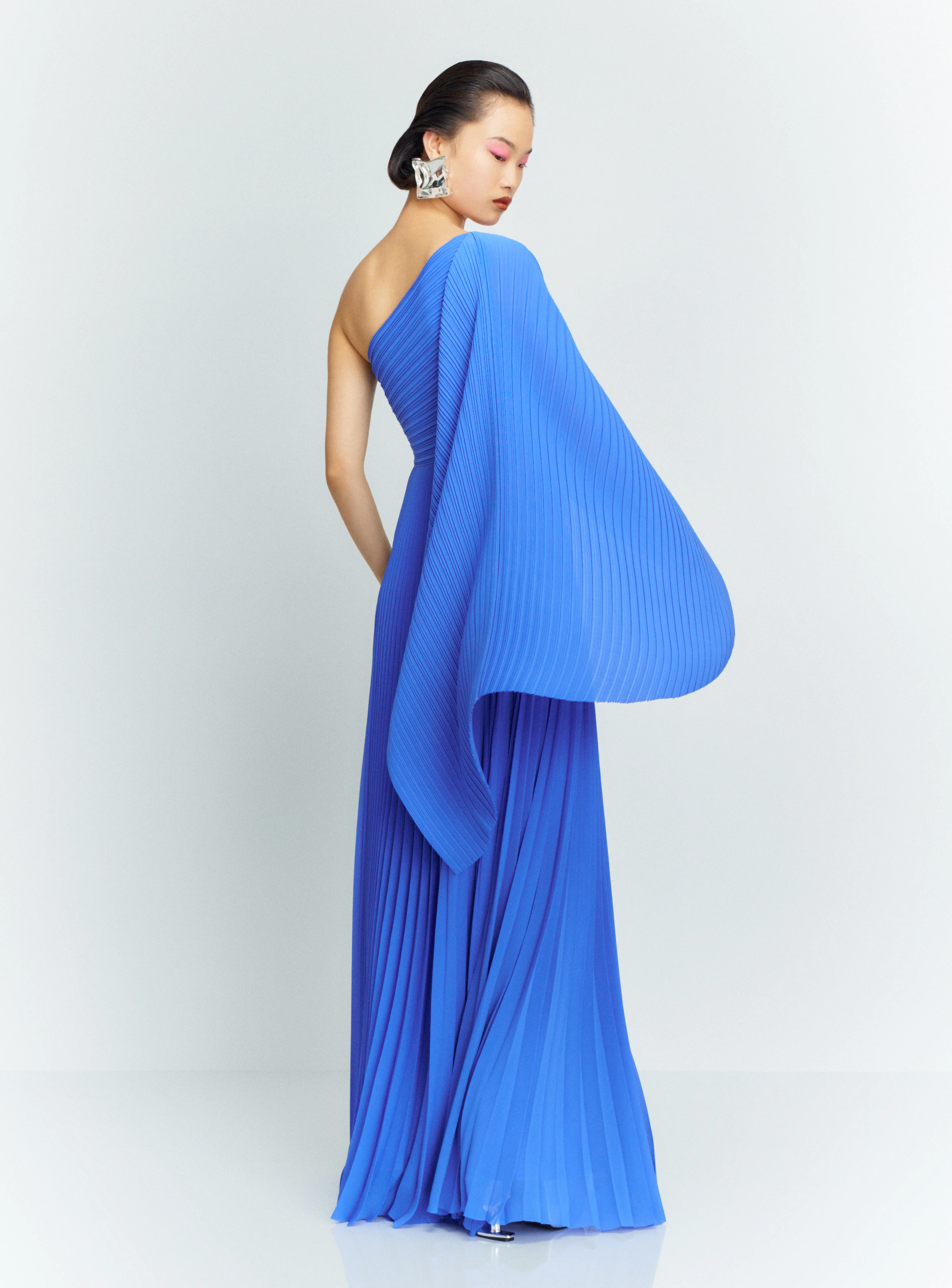 The Maci Maxi Dress in Iris Blue - Image 3