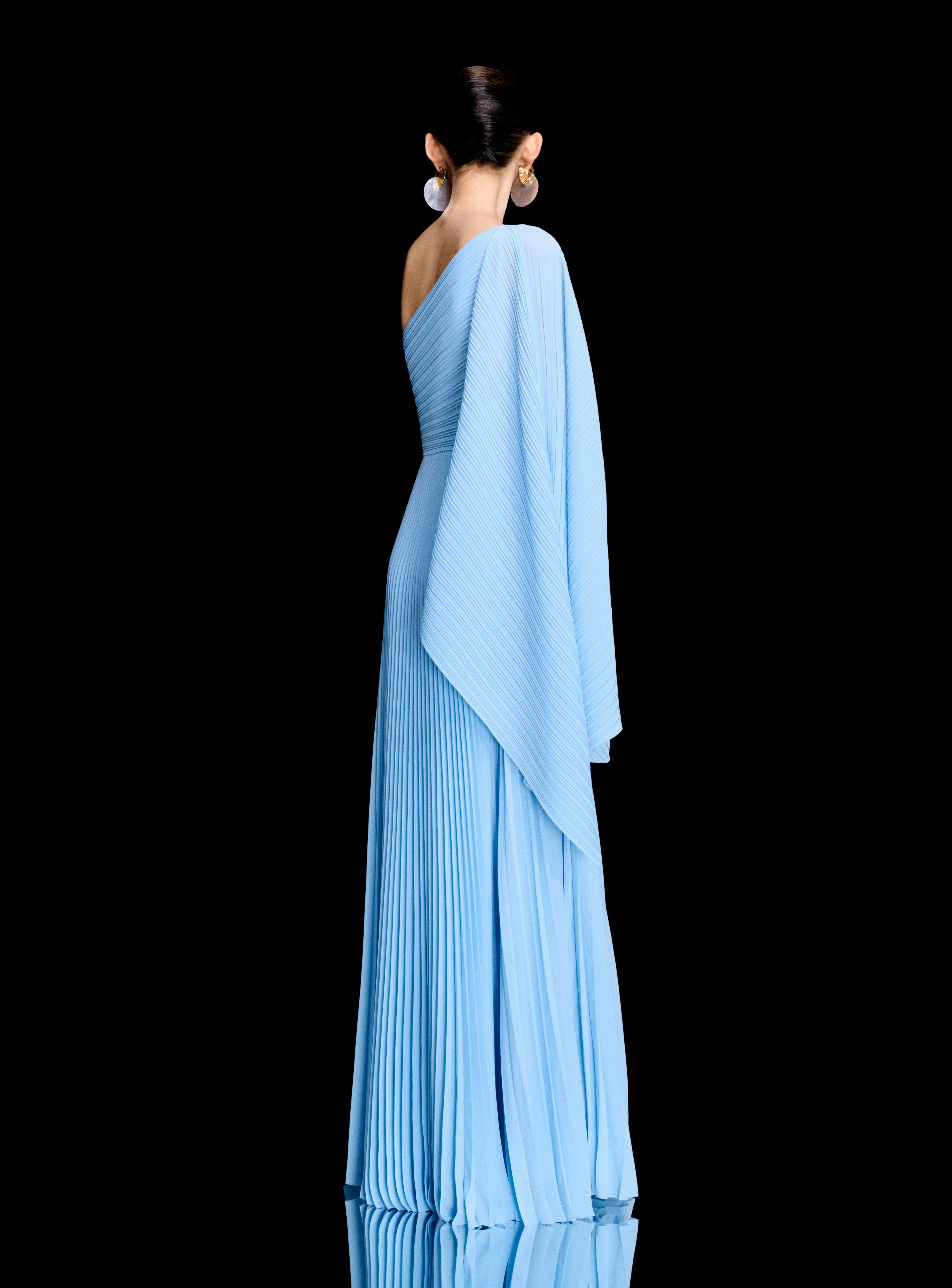 The Maci Maxi Dress in Soft Blue - Image 4