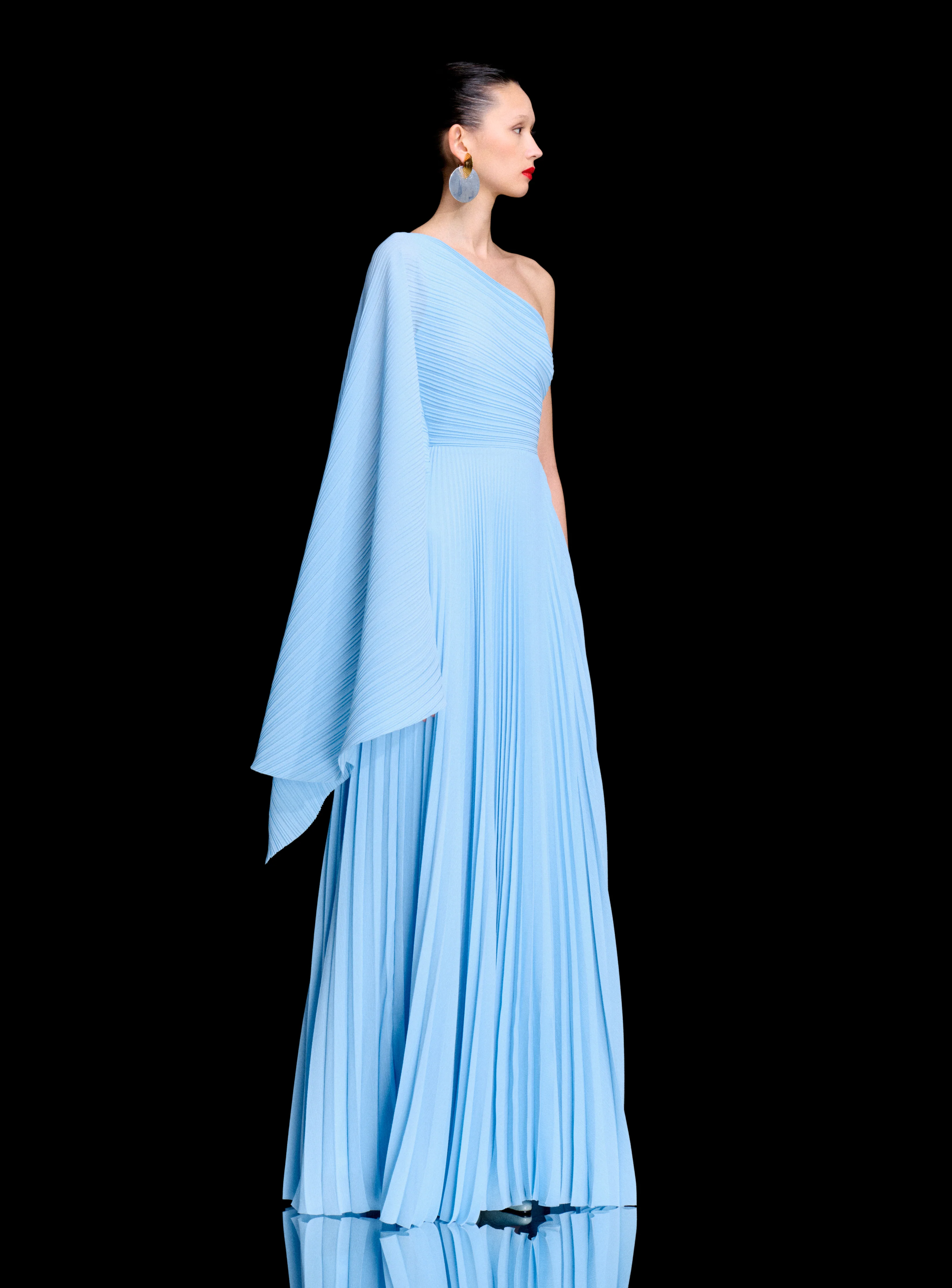 The Maci Maxi Dress in Soft Blue - Image 5