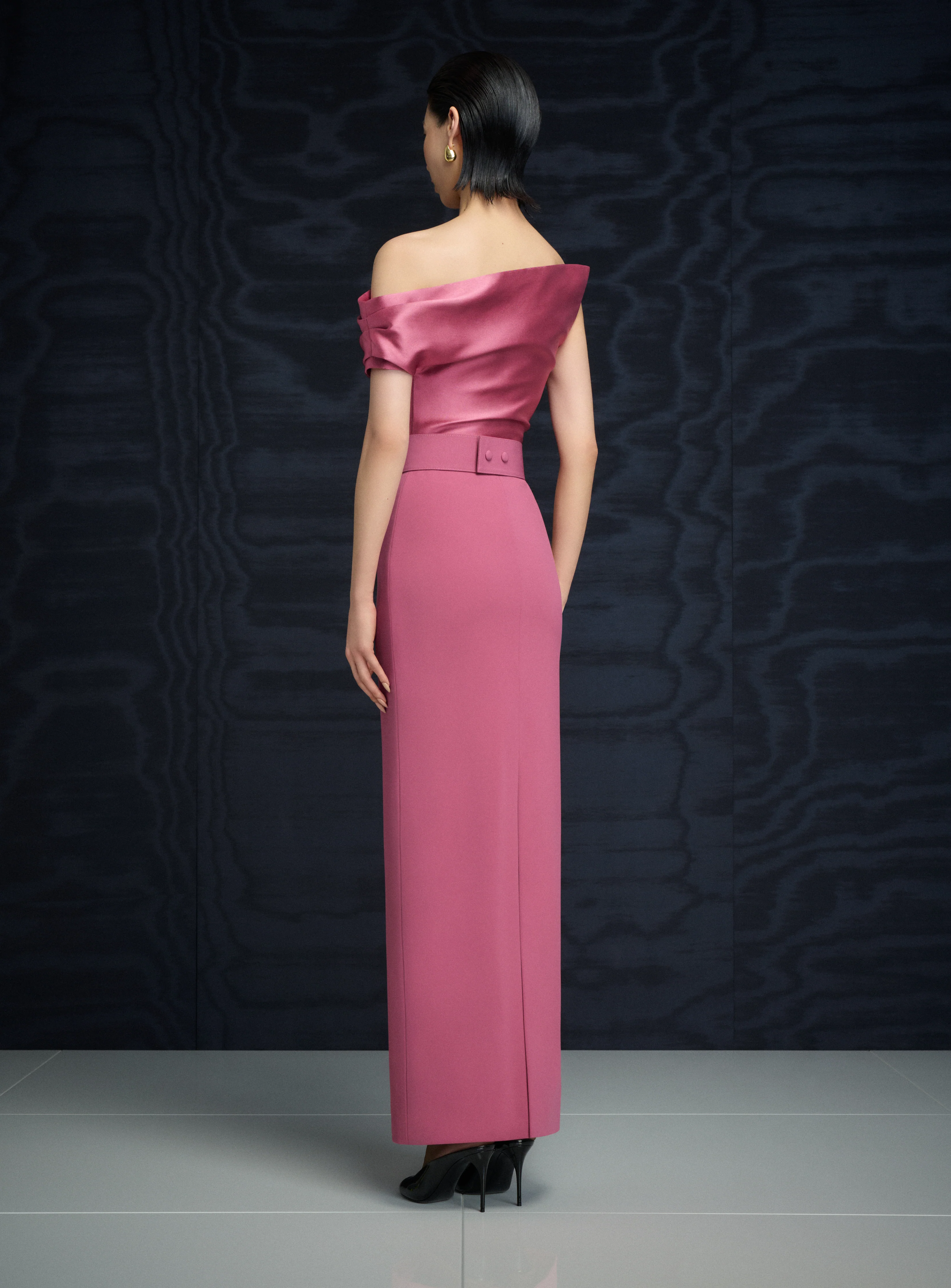 The Magda Maxi Dress in Dark Rose - Image 4