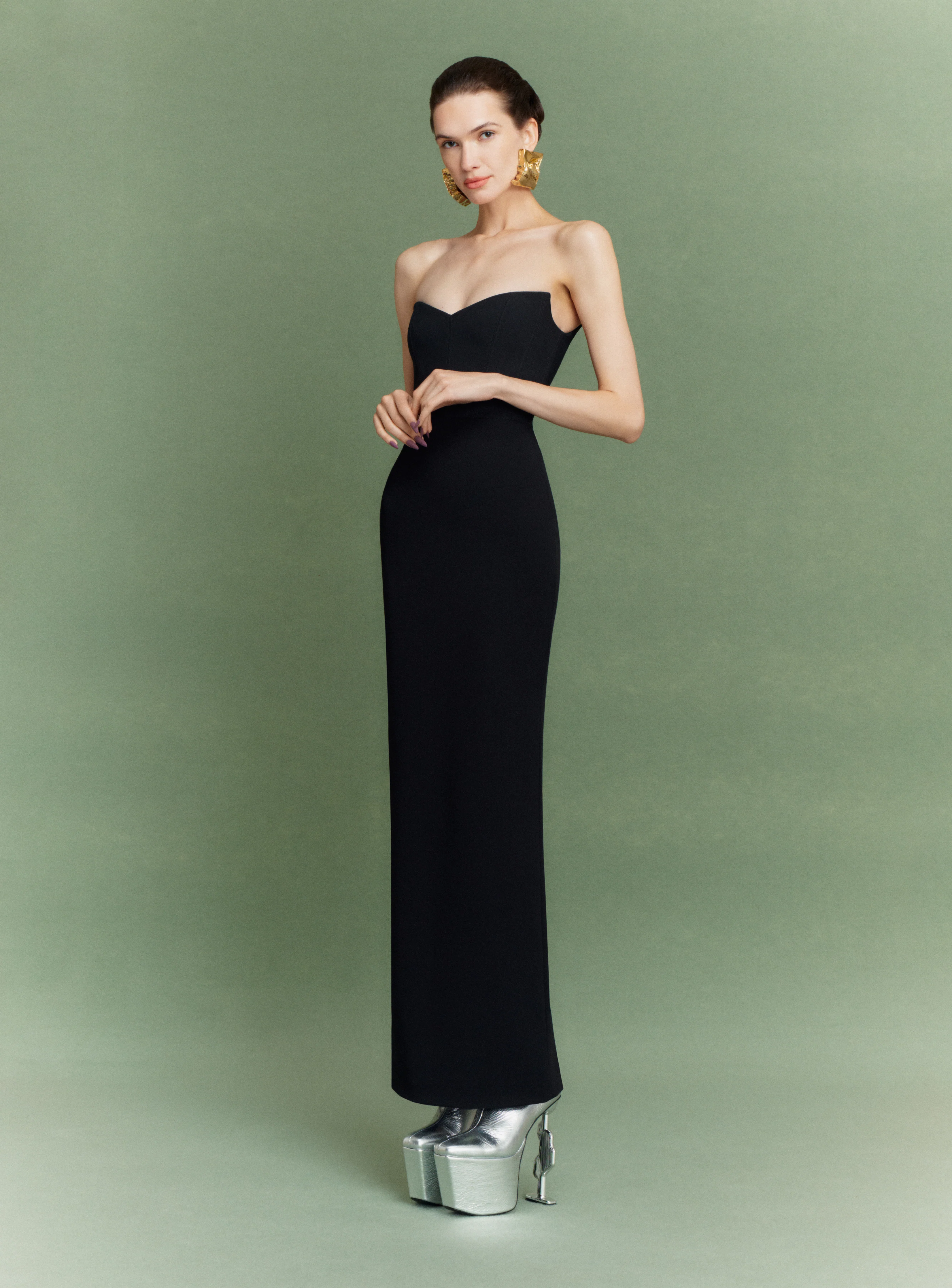 The Malla Maxi Dress in Black - Image 2