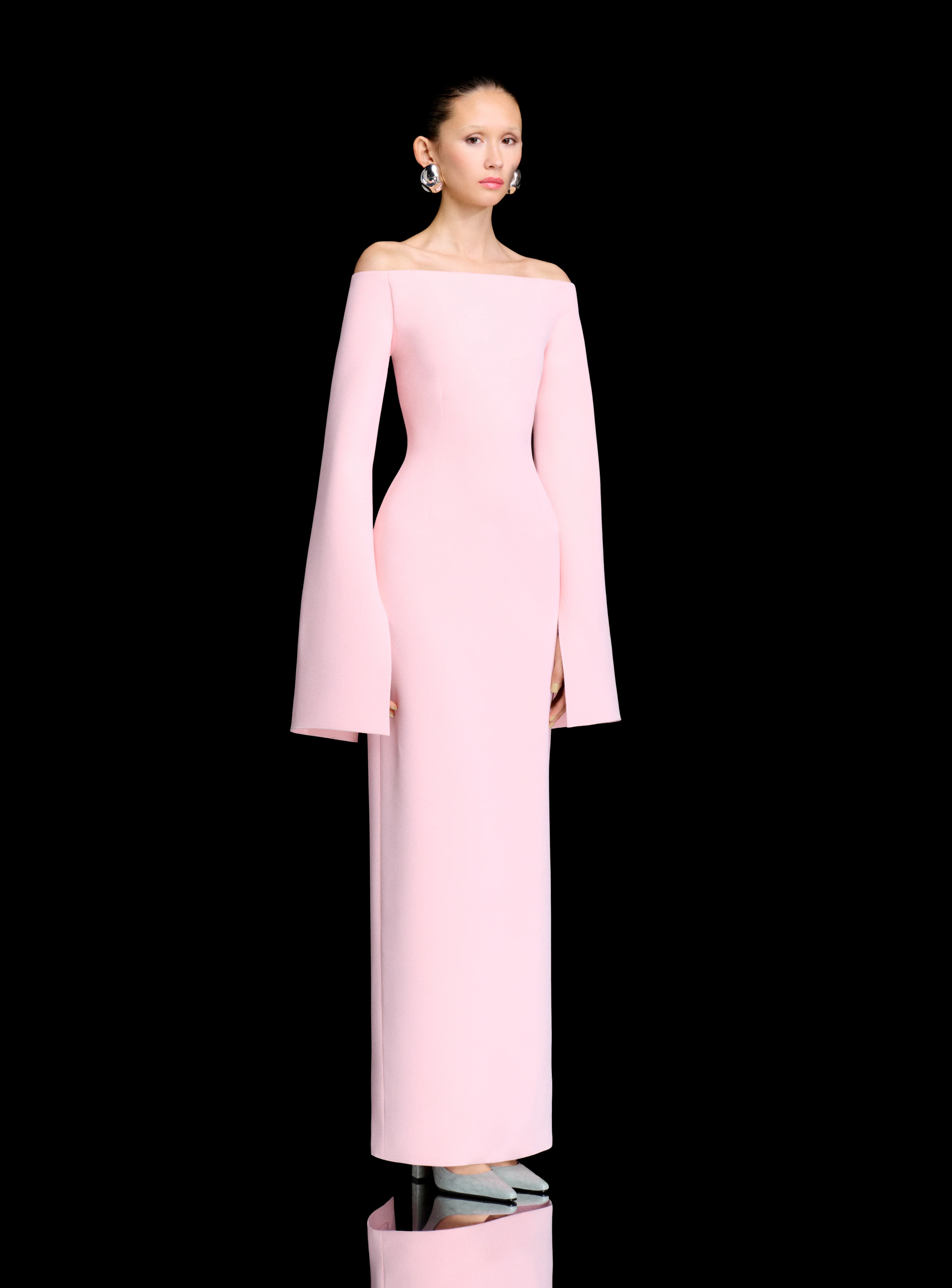 The Marcella Maxi Dress in Pale Pink