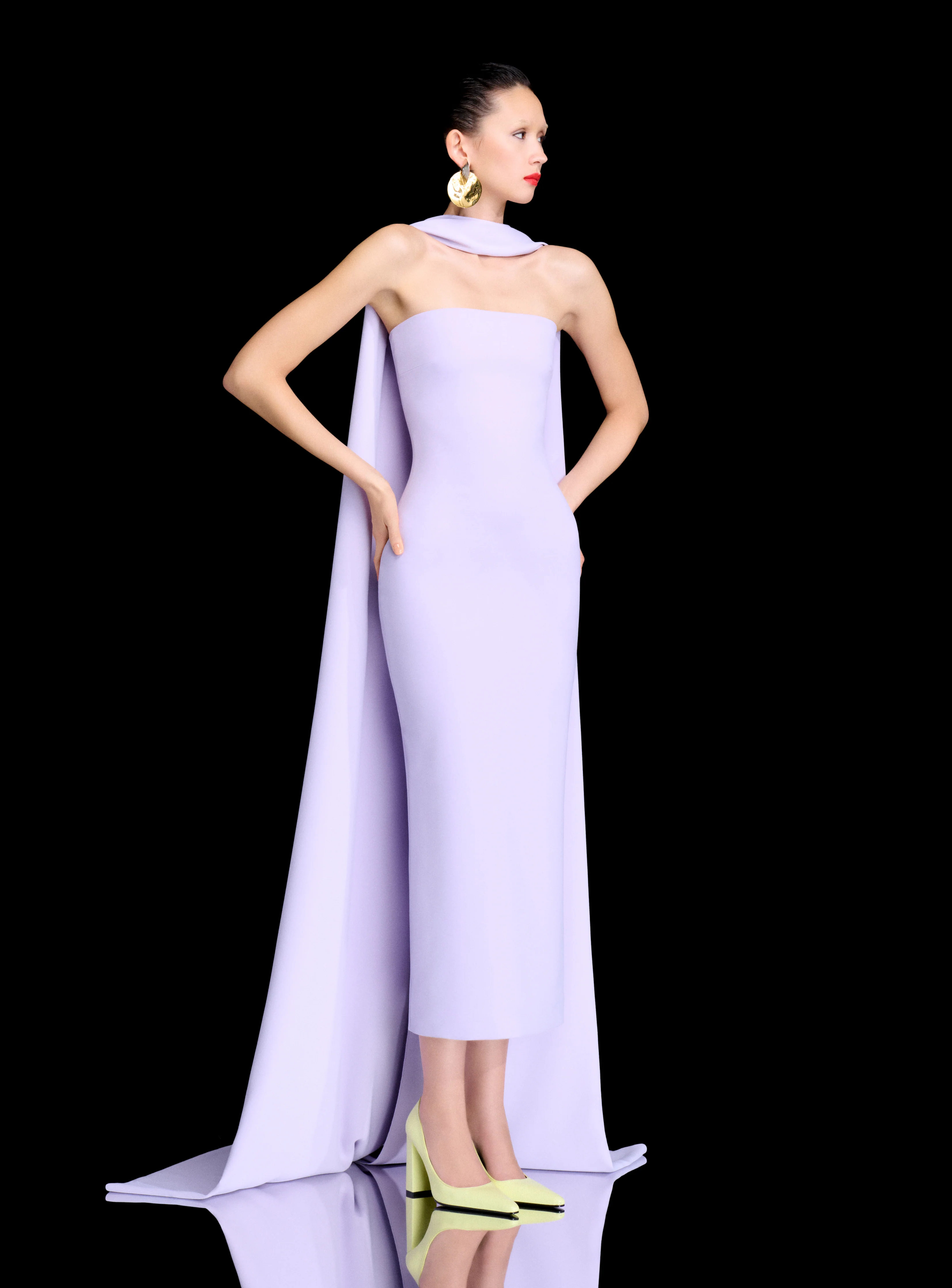 The Martine Midaxi Dress in Lavender - Image 2