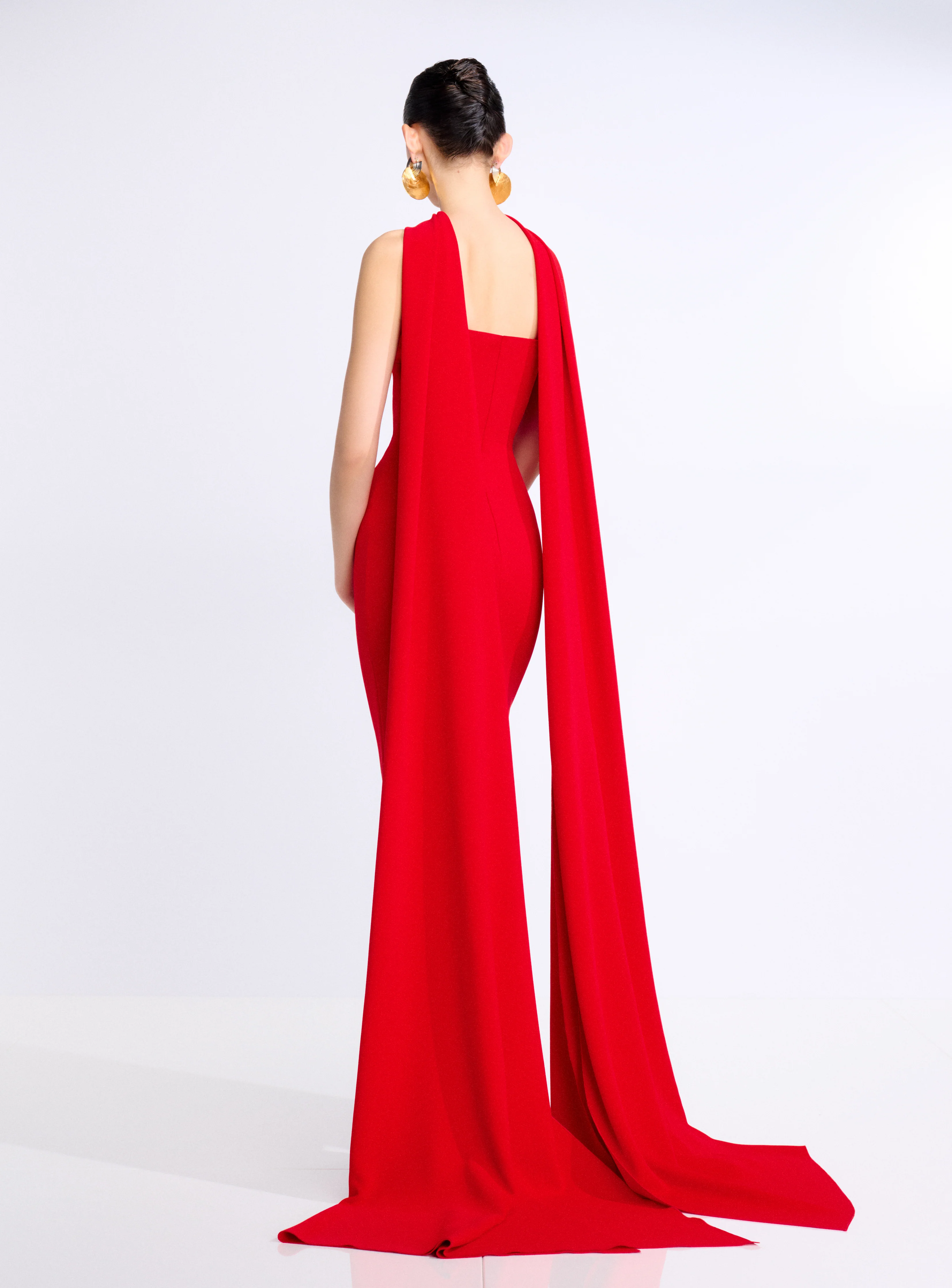 The Martine Midaxi Dress in Red - Image 3