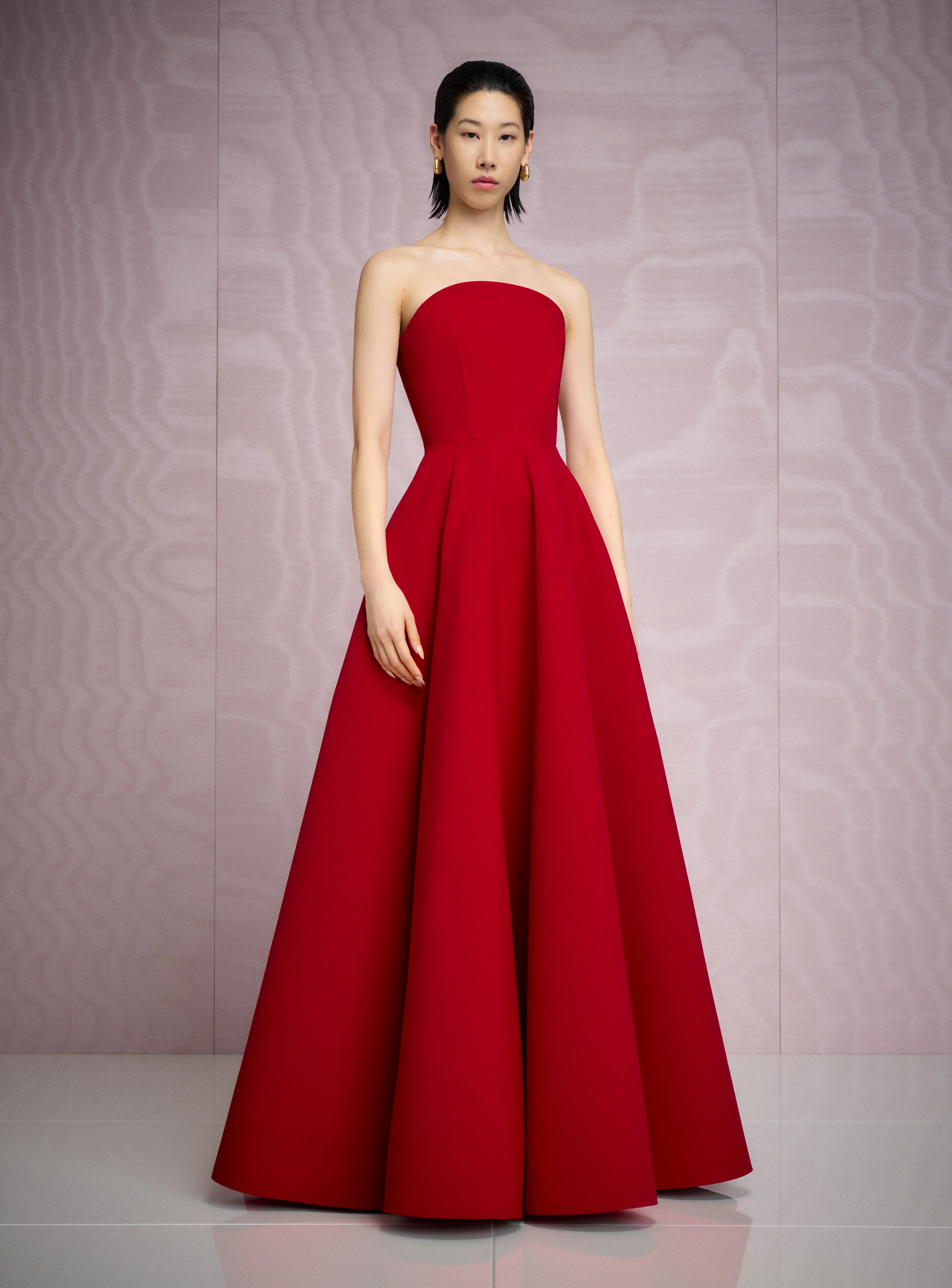 The Mathilde Maxi Dress in Crimson Red