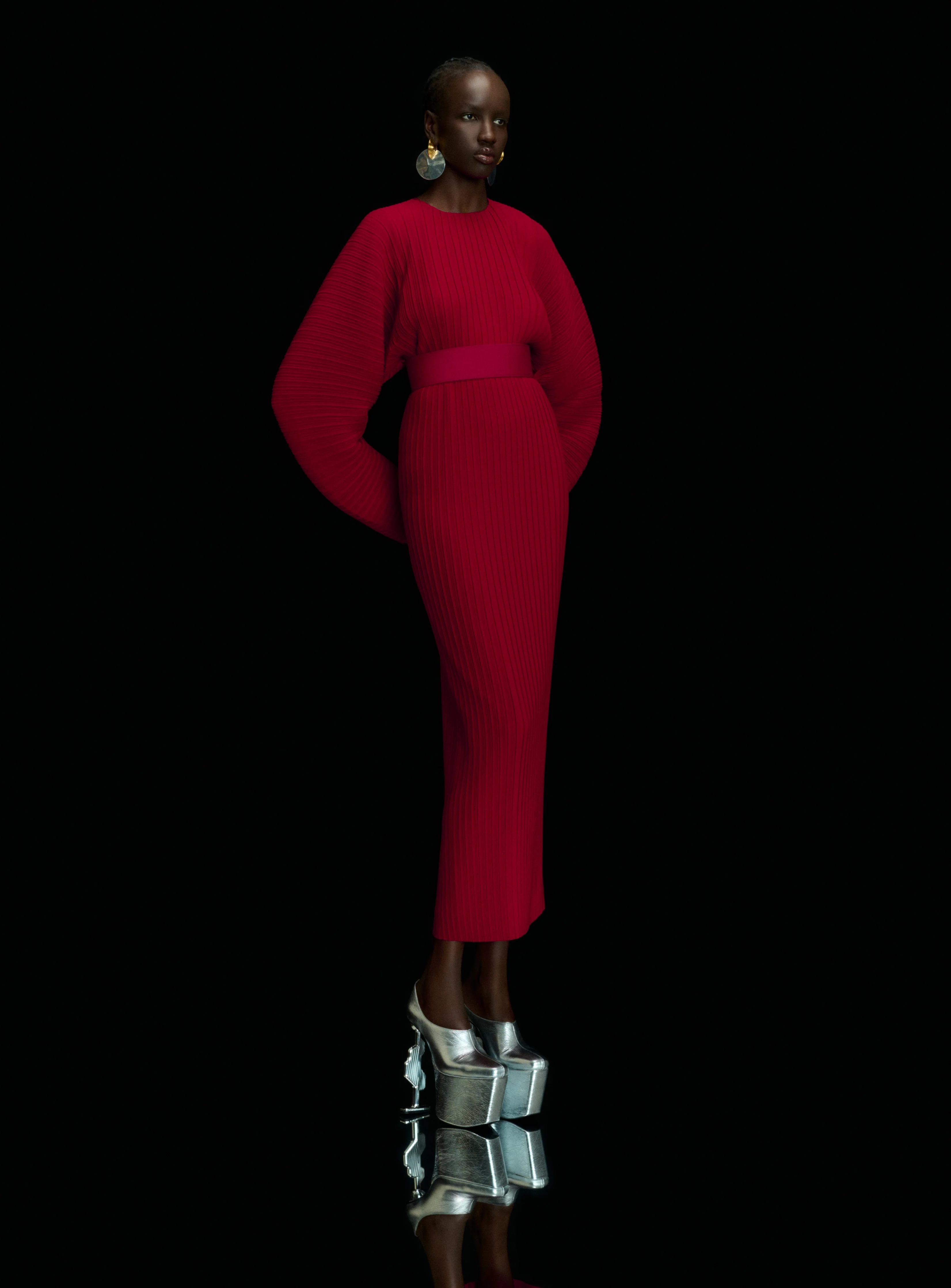 The Mirabelle Maxi Dress in Ruby - Image 2
