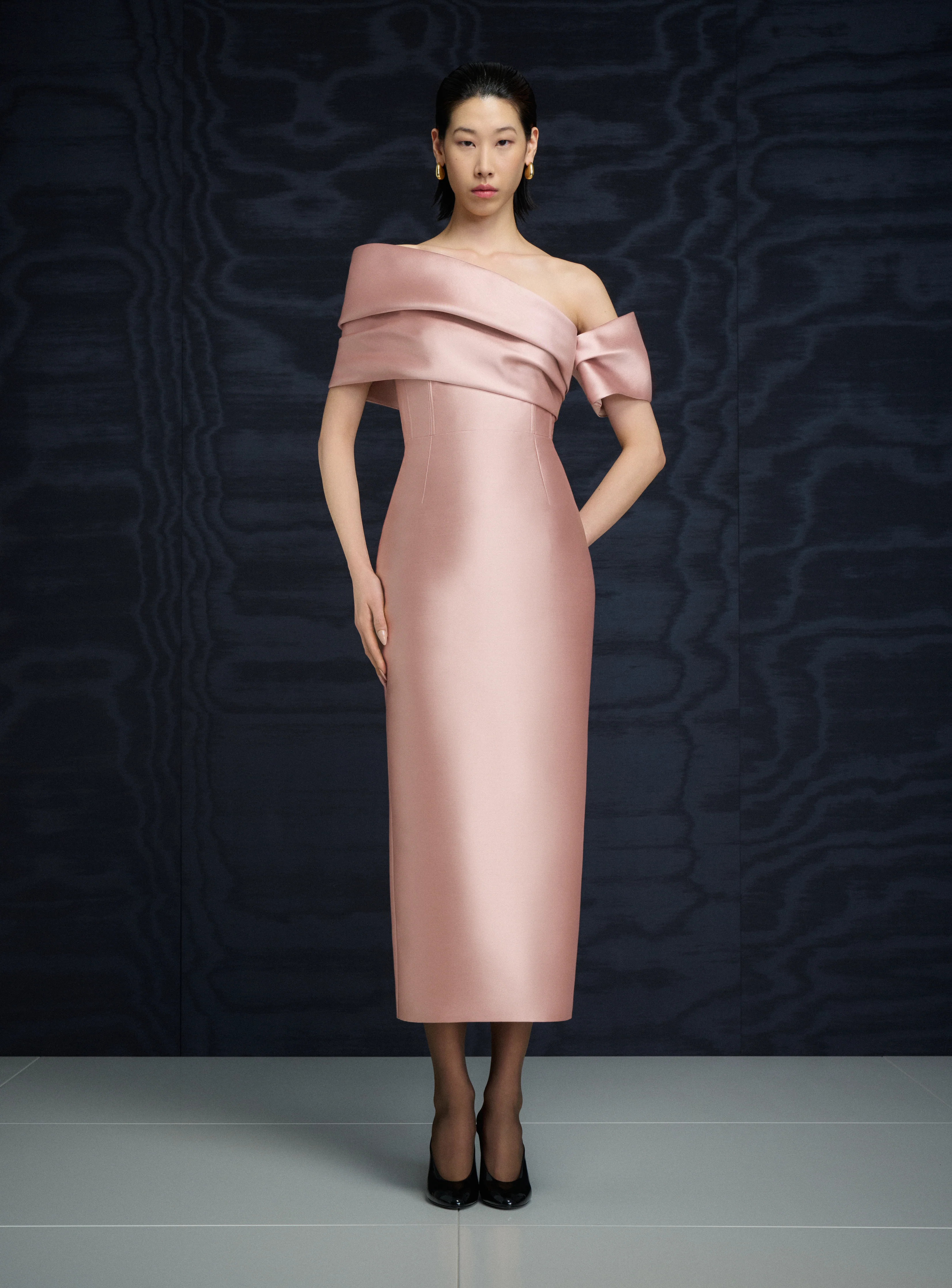 The Mirla Midaxi Dress in Oyster