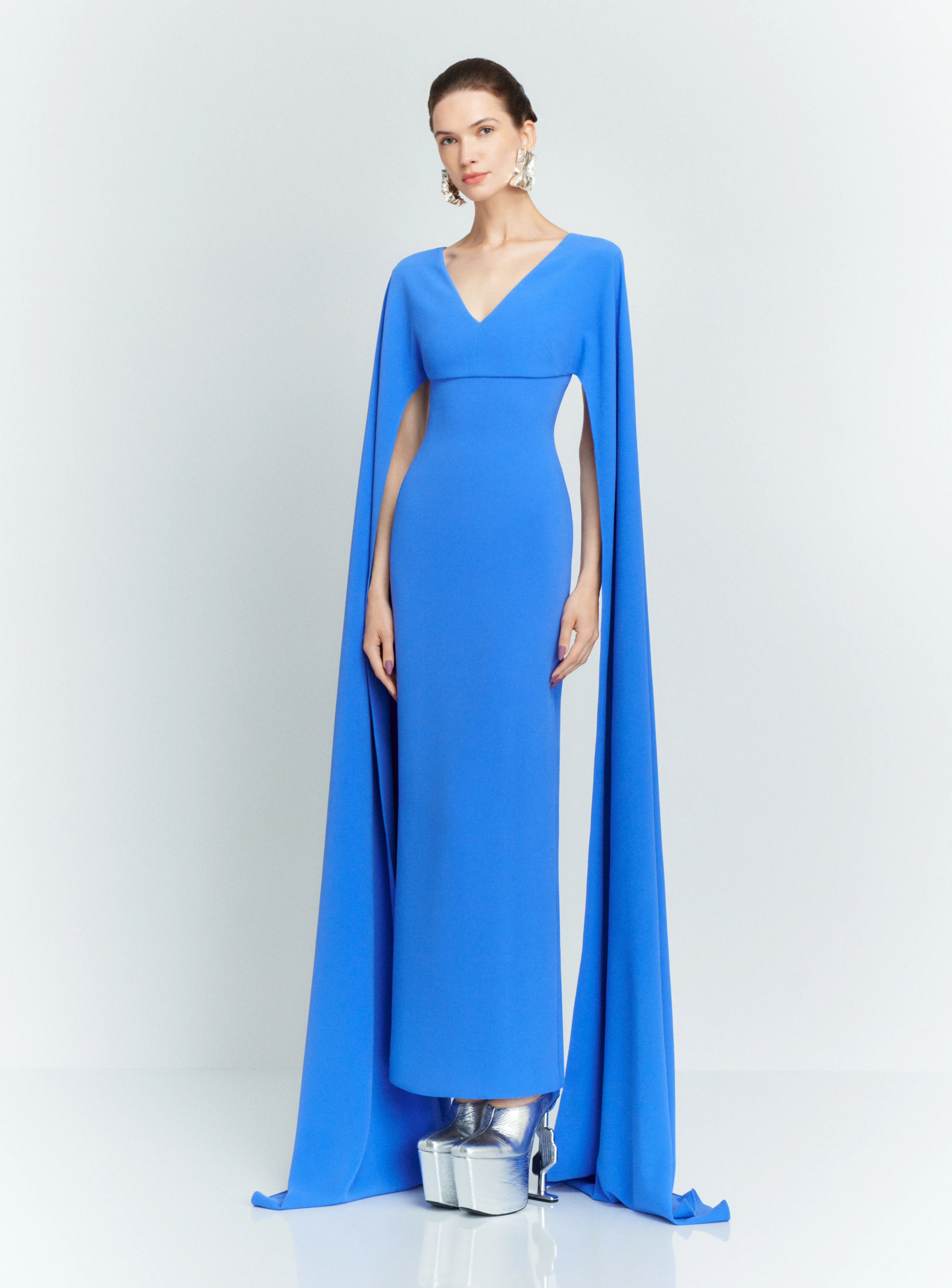 The Morgan Maxi Dress in Iris Blue