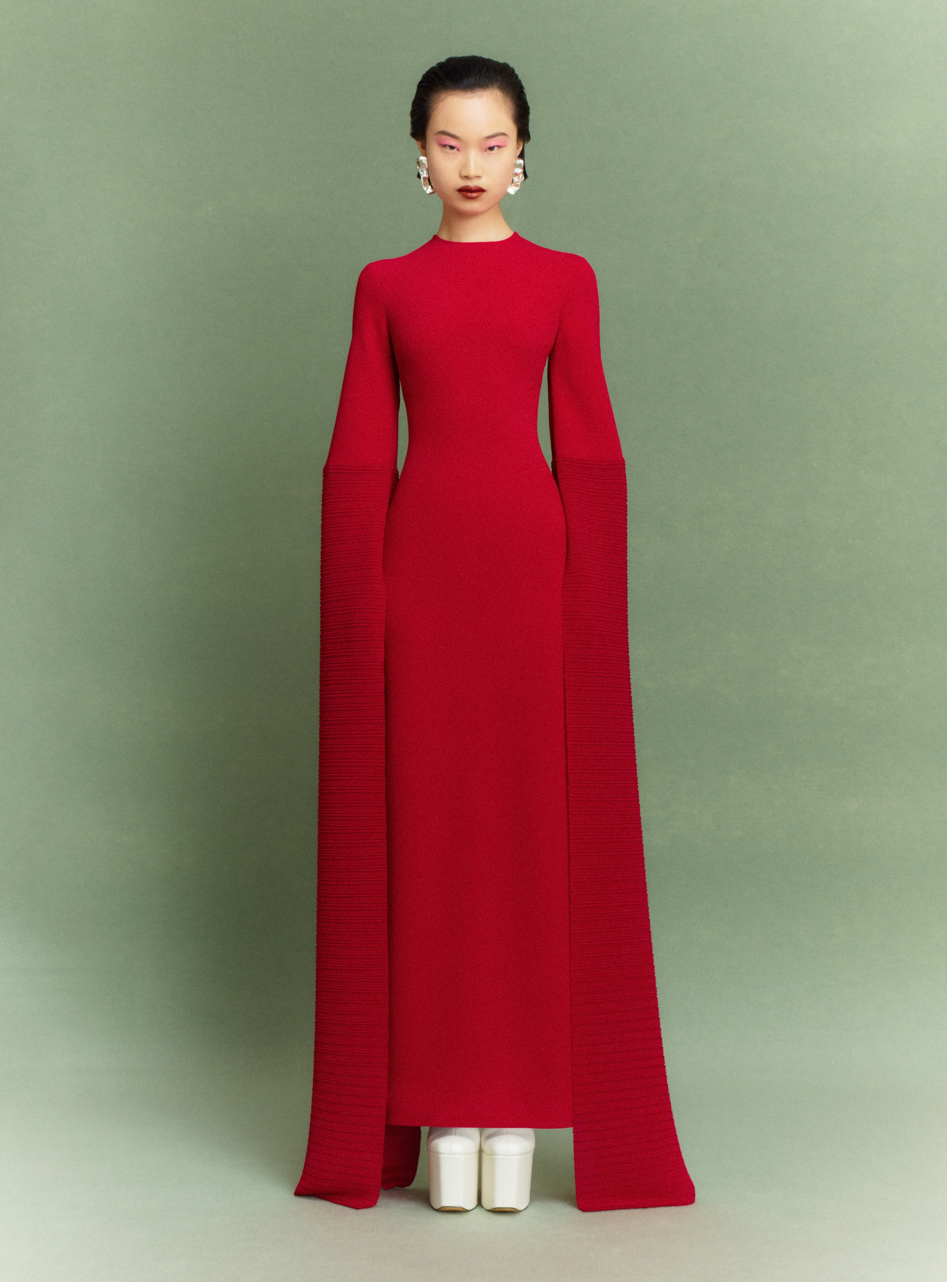 The Naomi Maxi Dress in Ruby