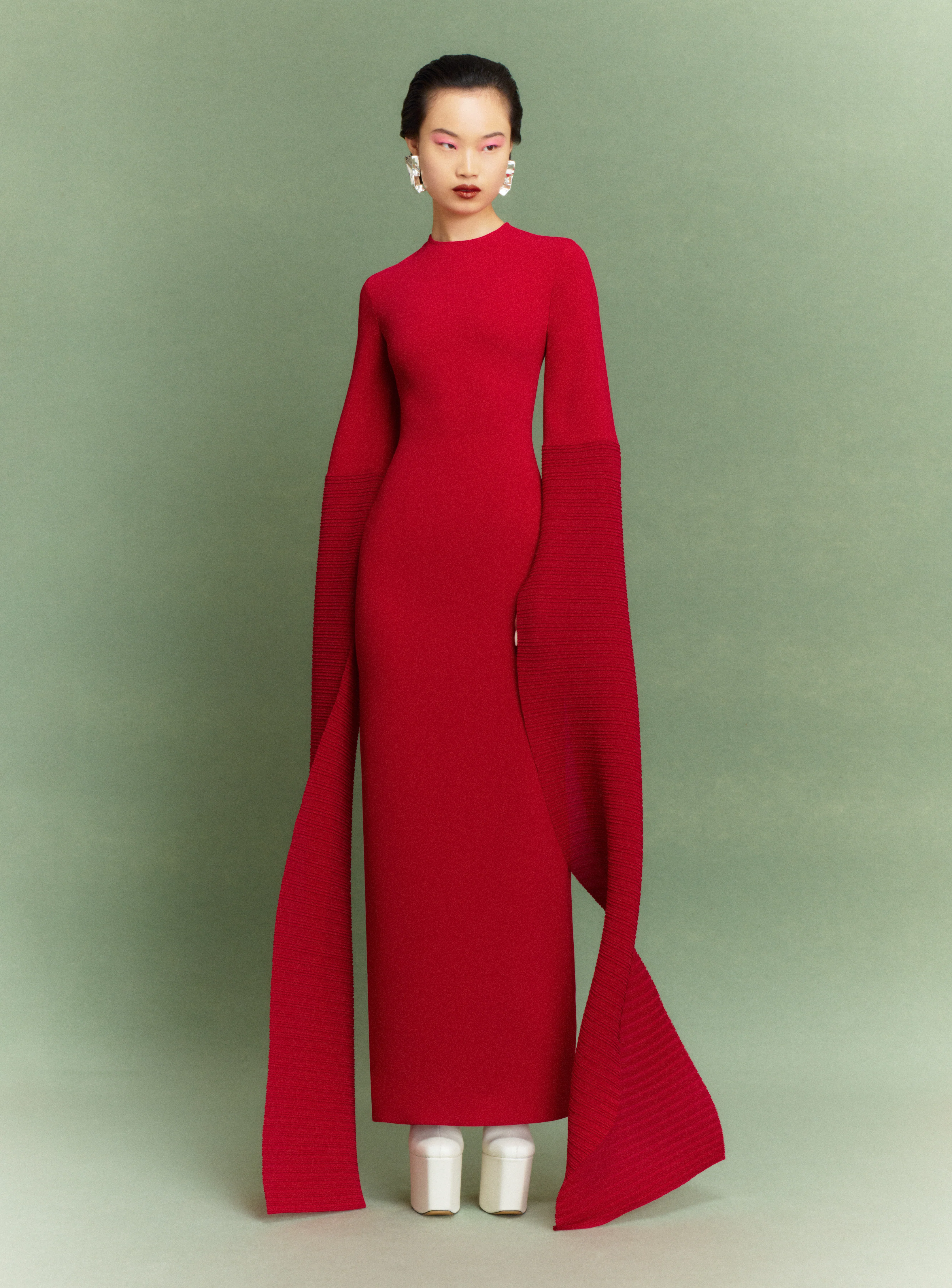 The Naomi Maxi Dress in Ruby - Image 2