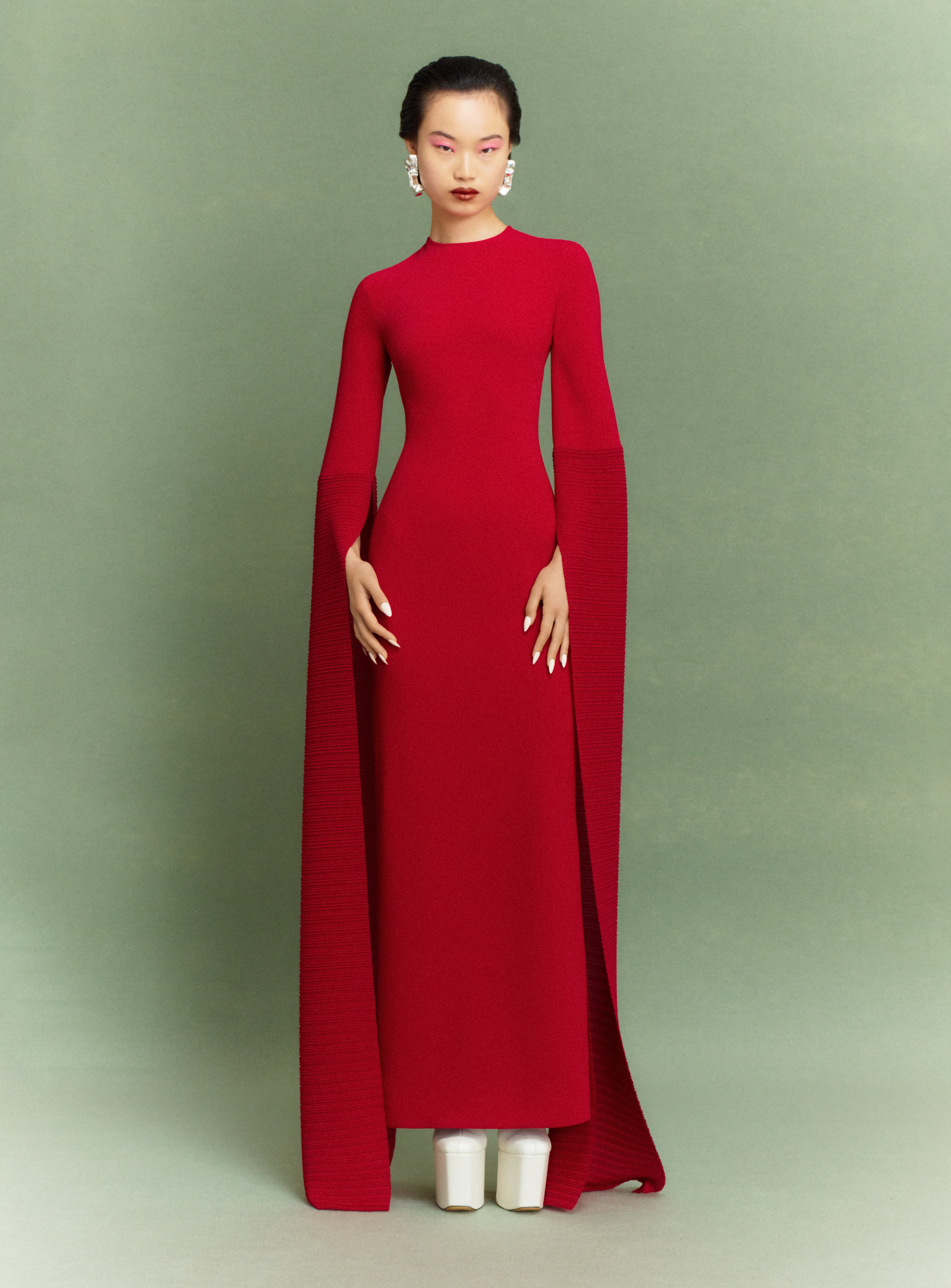 The Naomi Maxi Dress in Ruby - Image 4
