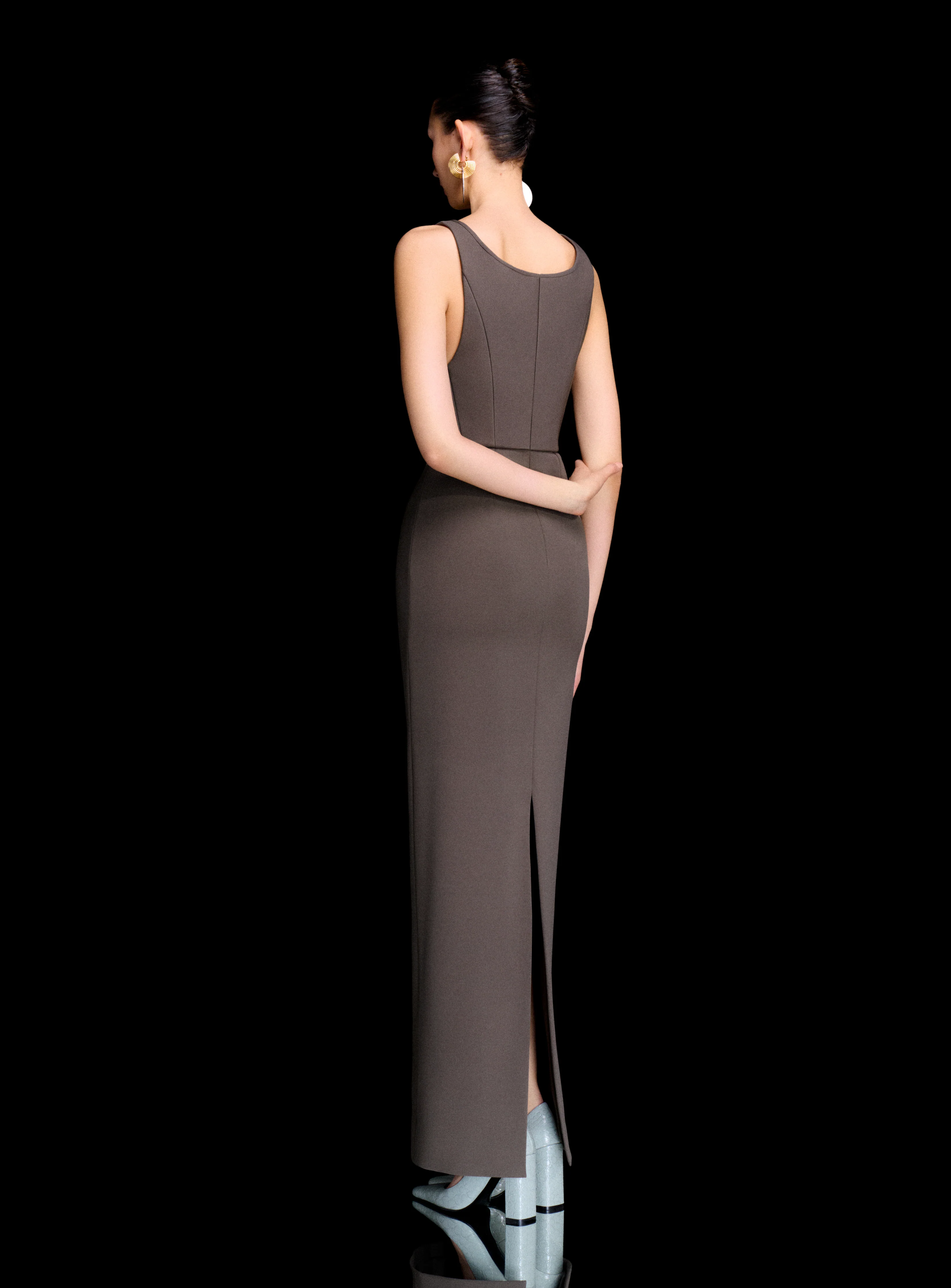 The Noor Maxi Dress in Flint - Image 3