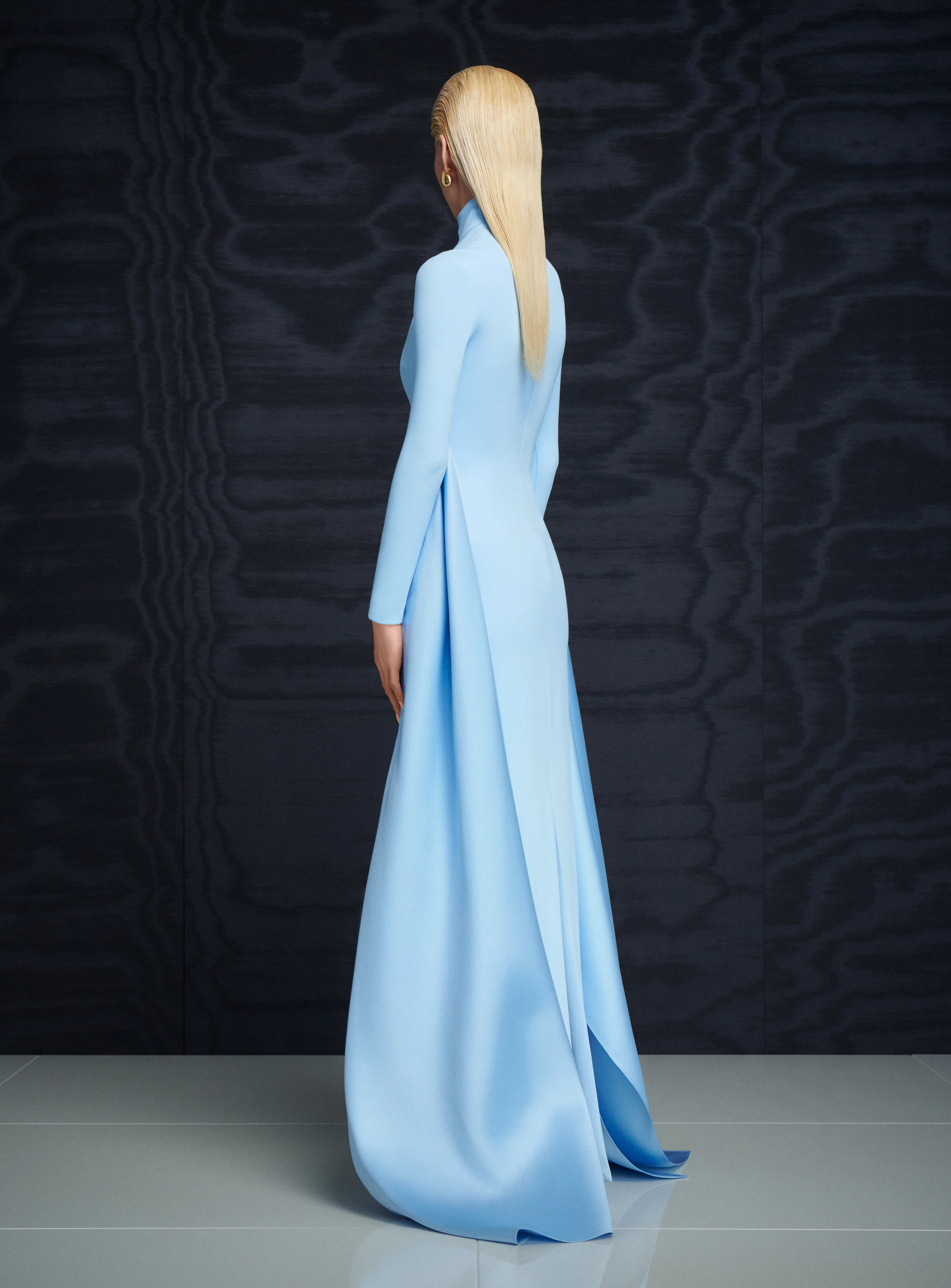 The Olivia Maxi Dress in Ice Blue - Image 3