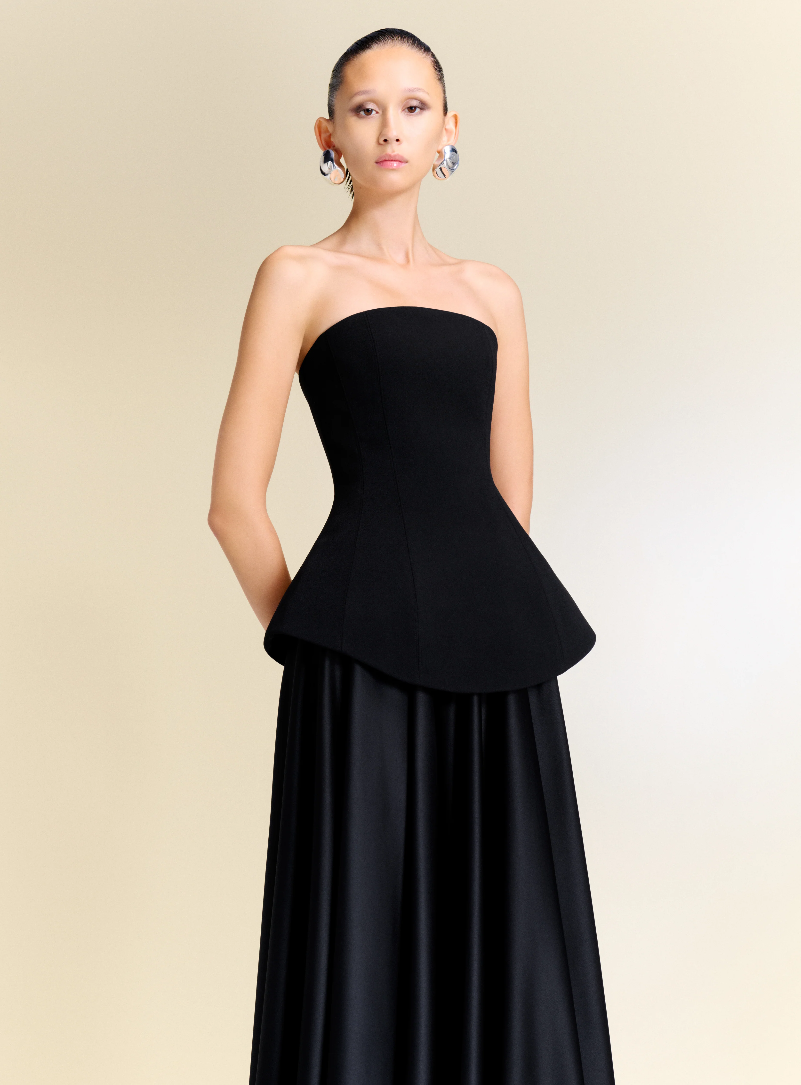 The Oriana Maxi Dress in Black - Image 3