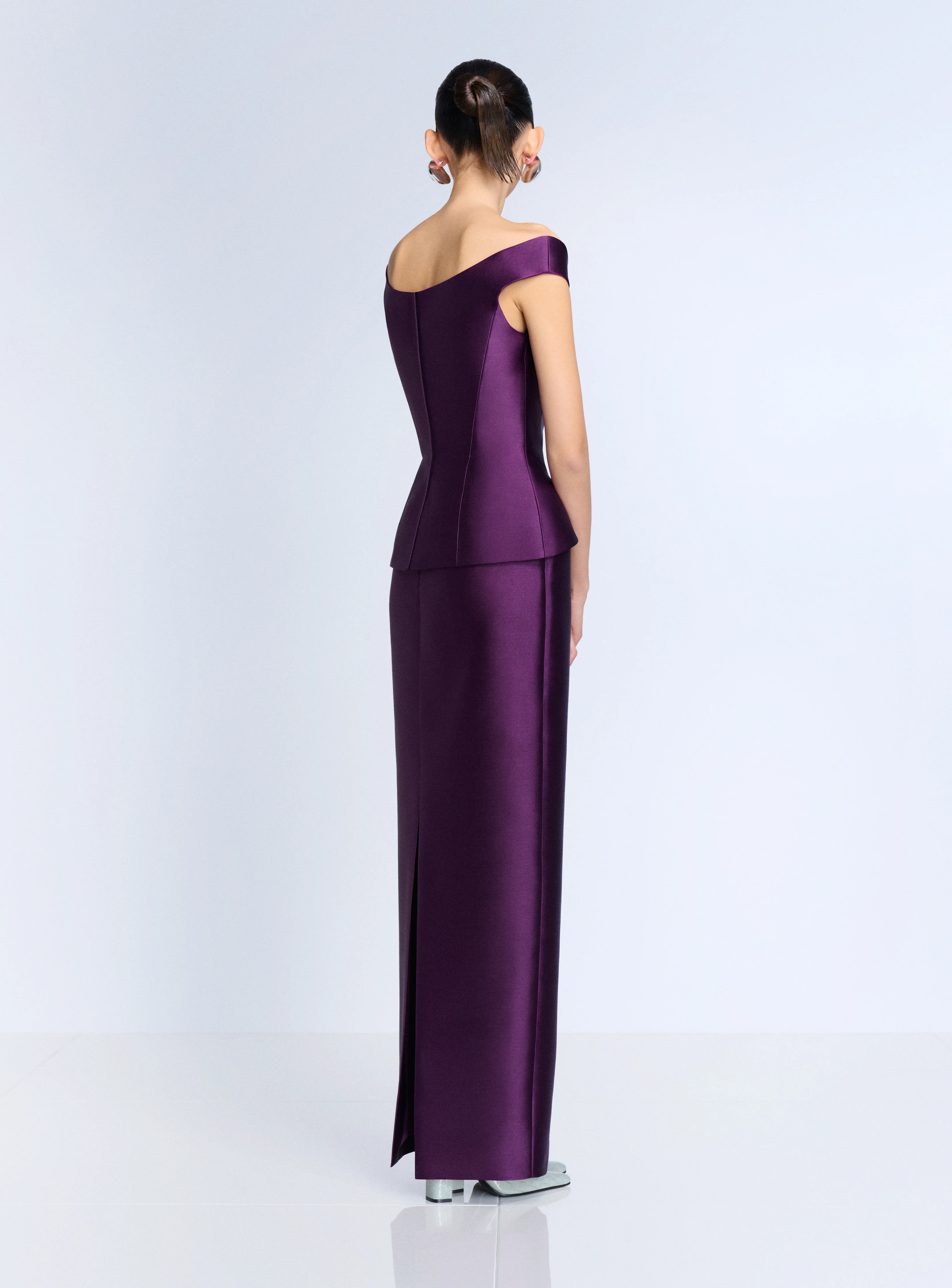 The Pieta Maxi Dress in Damson - Image 2
