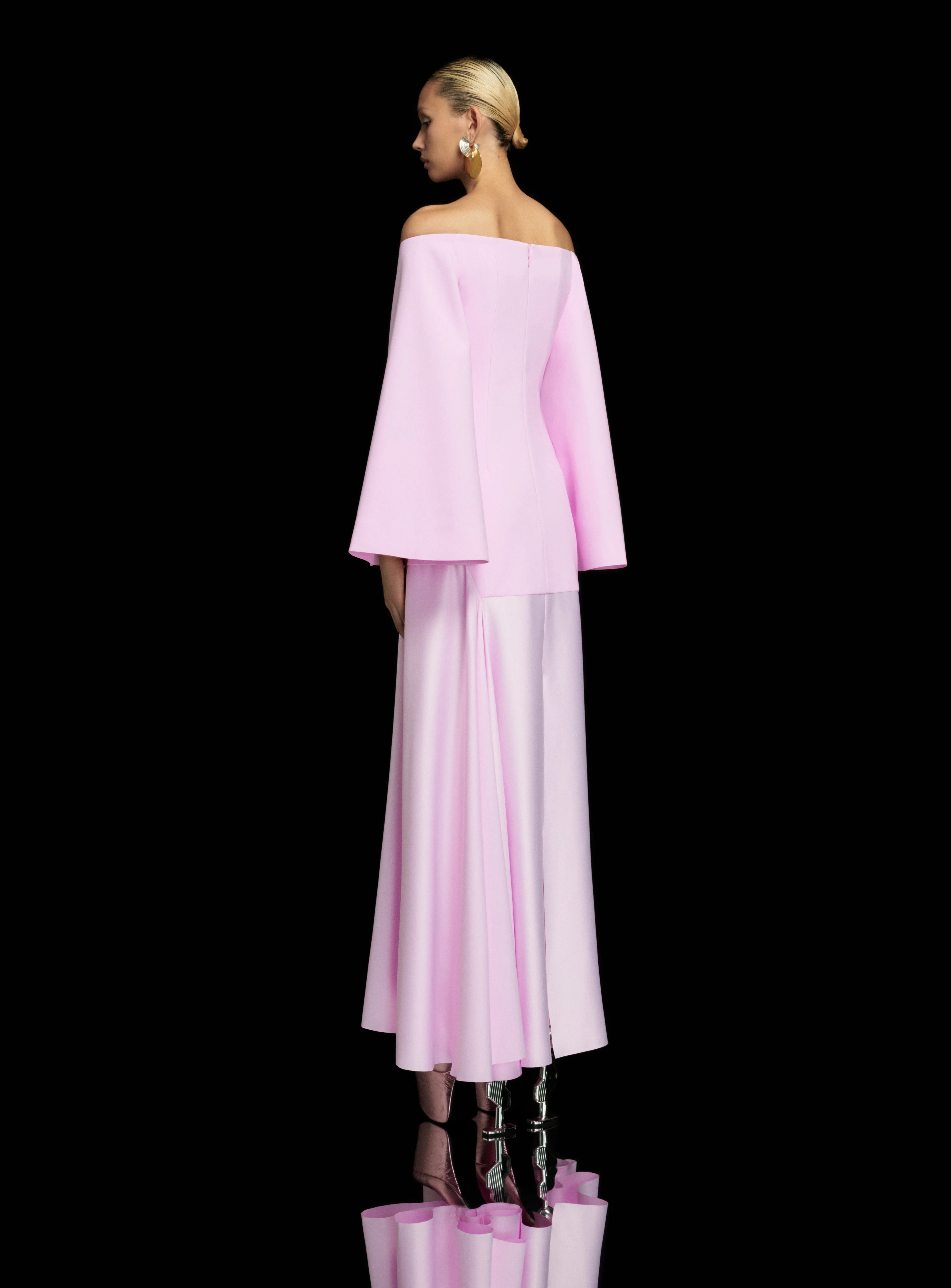 The Rina Maxi Dress in Blush - Image 3