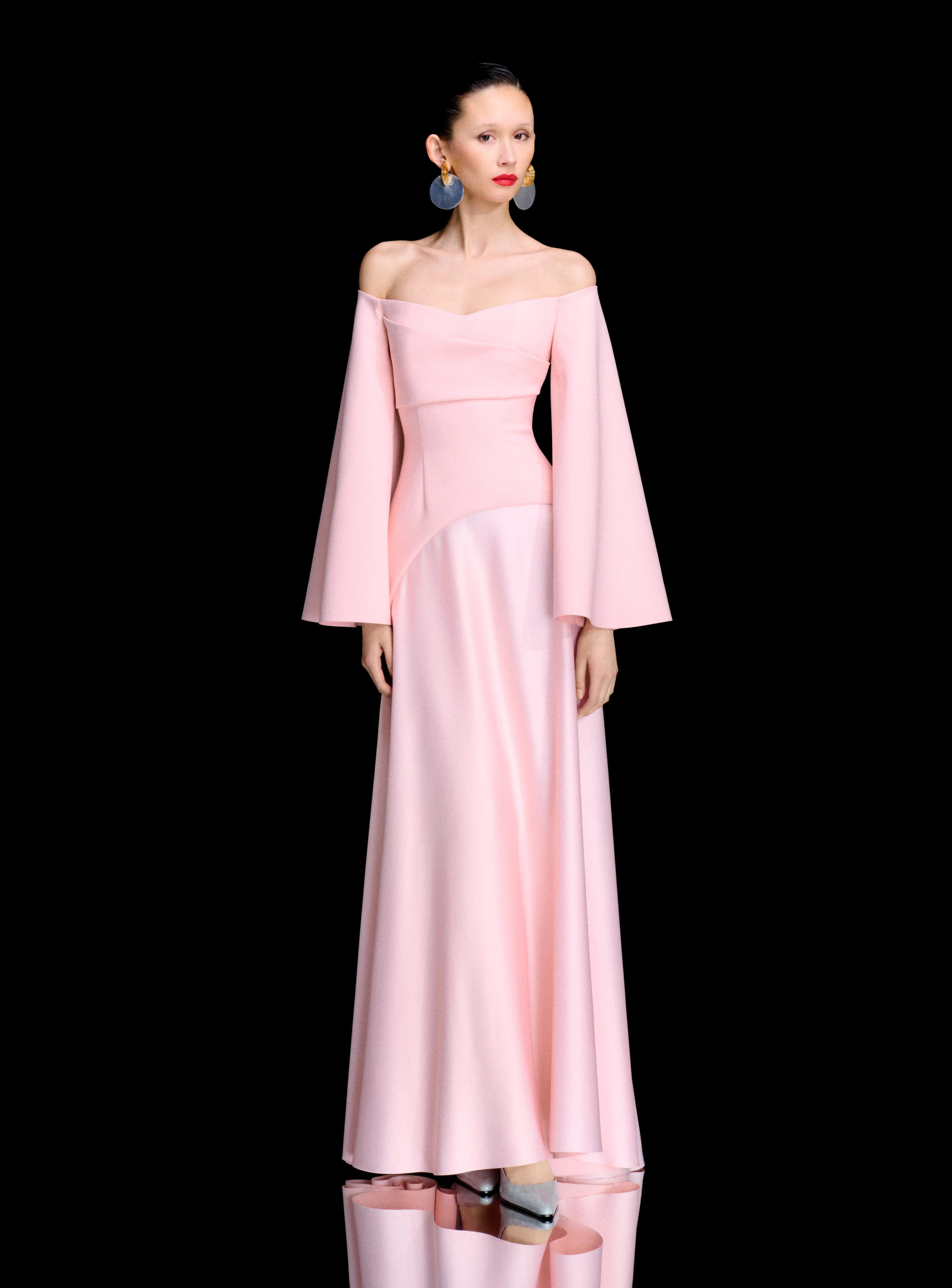 The Rina Maxi Dress in Camellia Pink