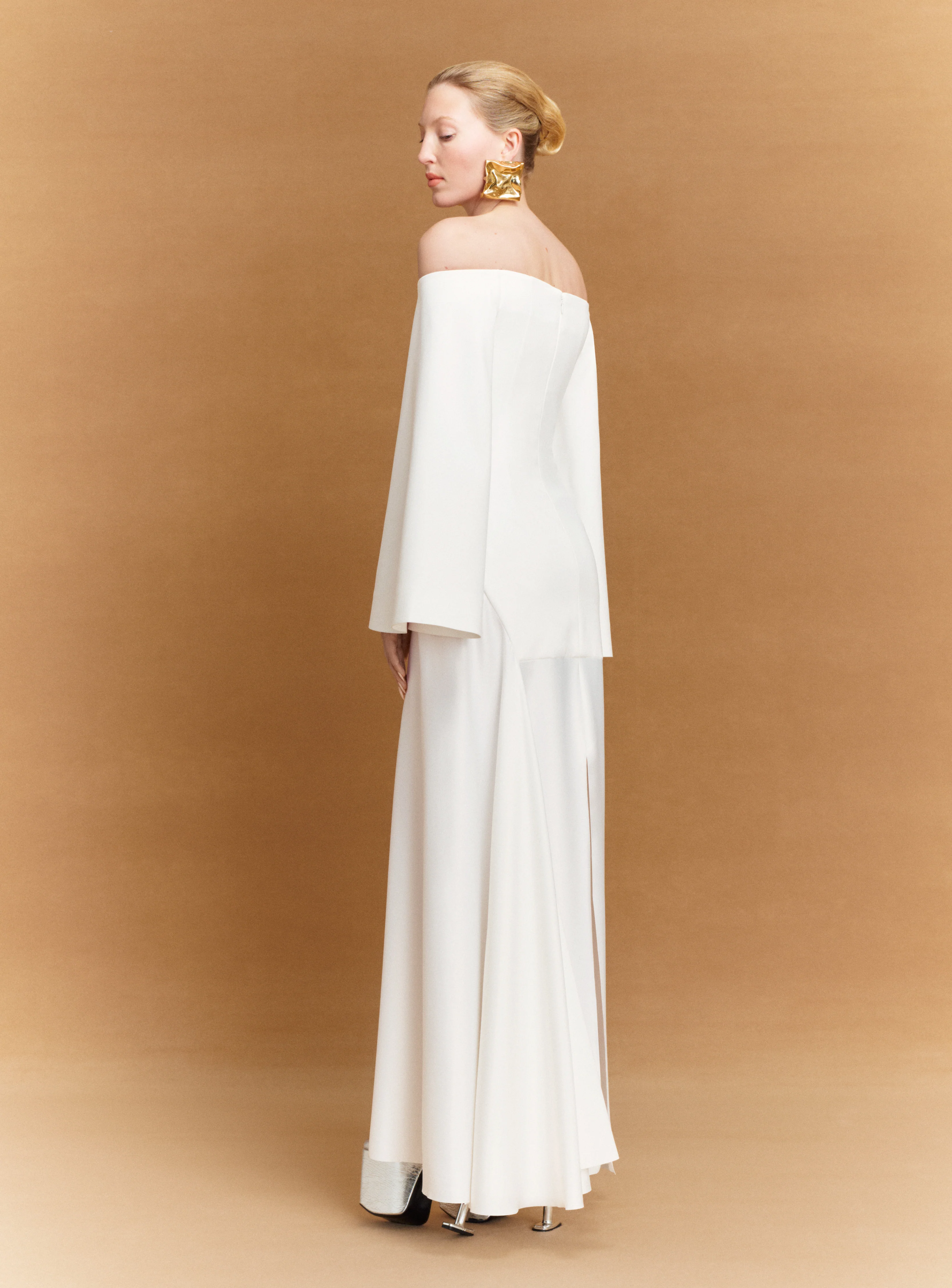 The Rina Maxi Dress in Cream - Image 3