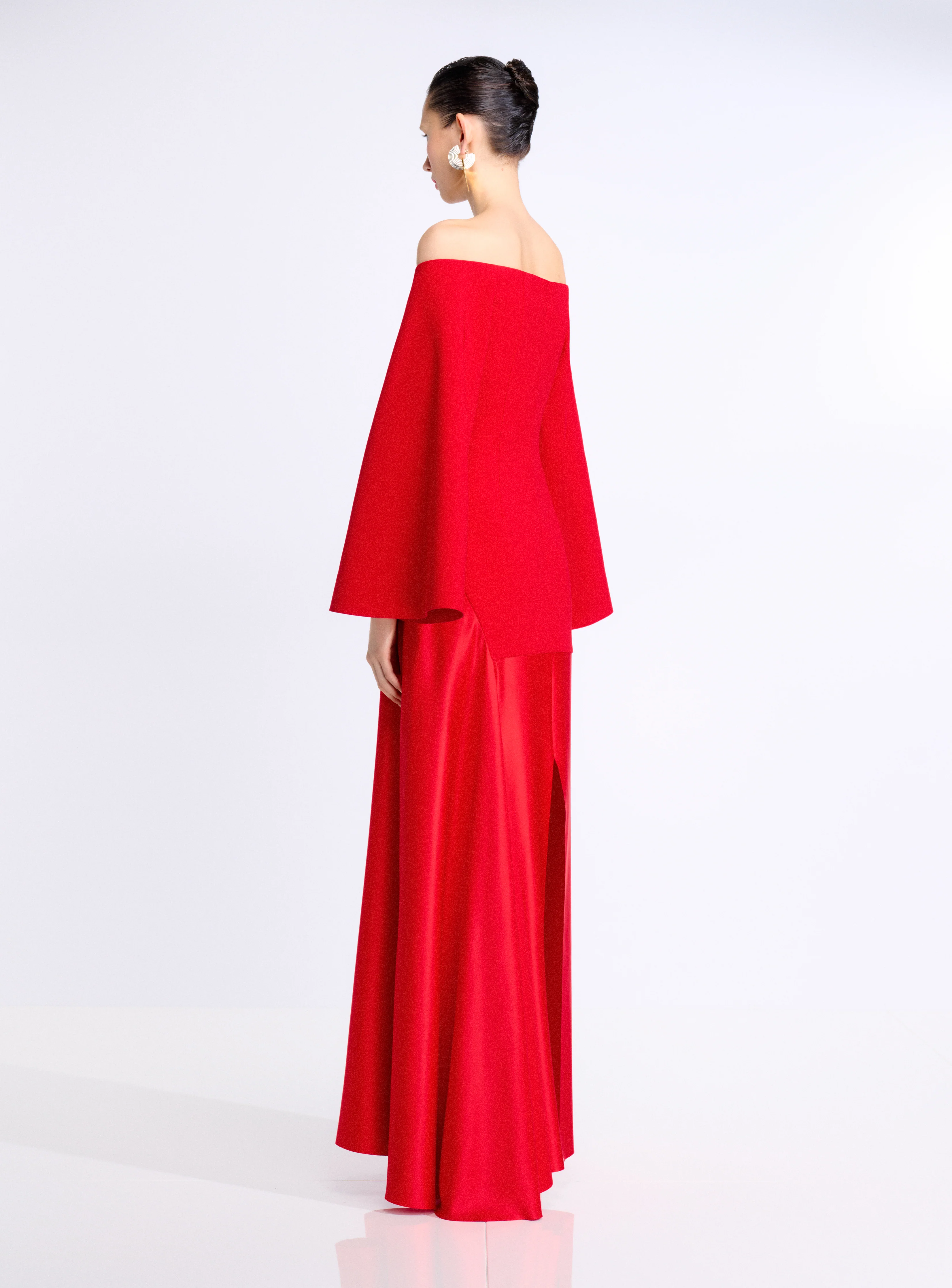 The Rina Maxi Dress in Red - Image 3