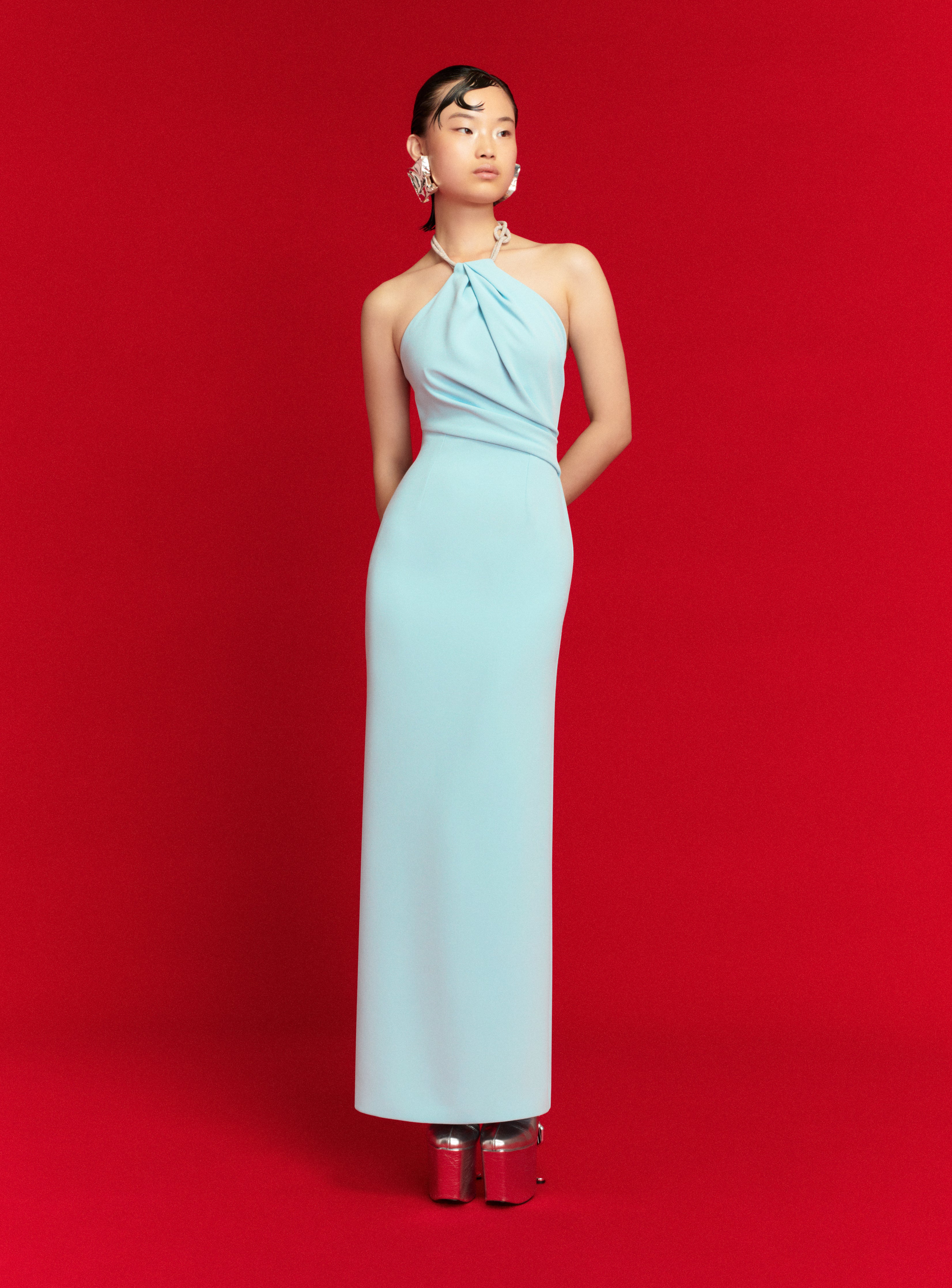 The Riva Maxi Dress in Arctic Blue - Image 2
