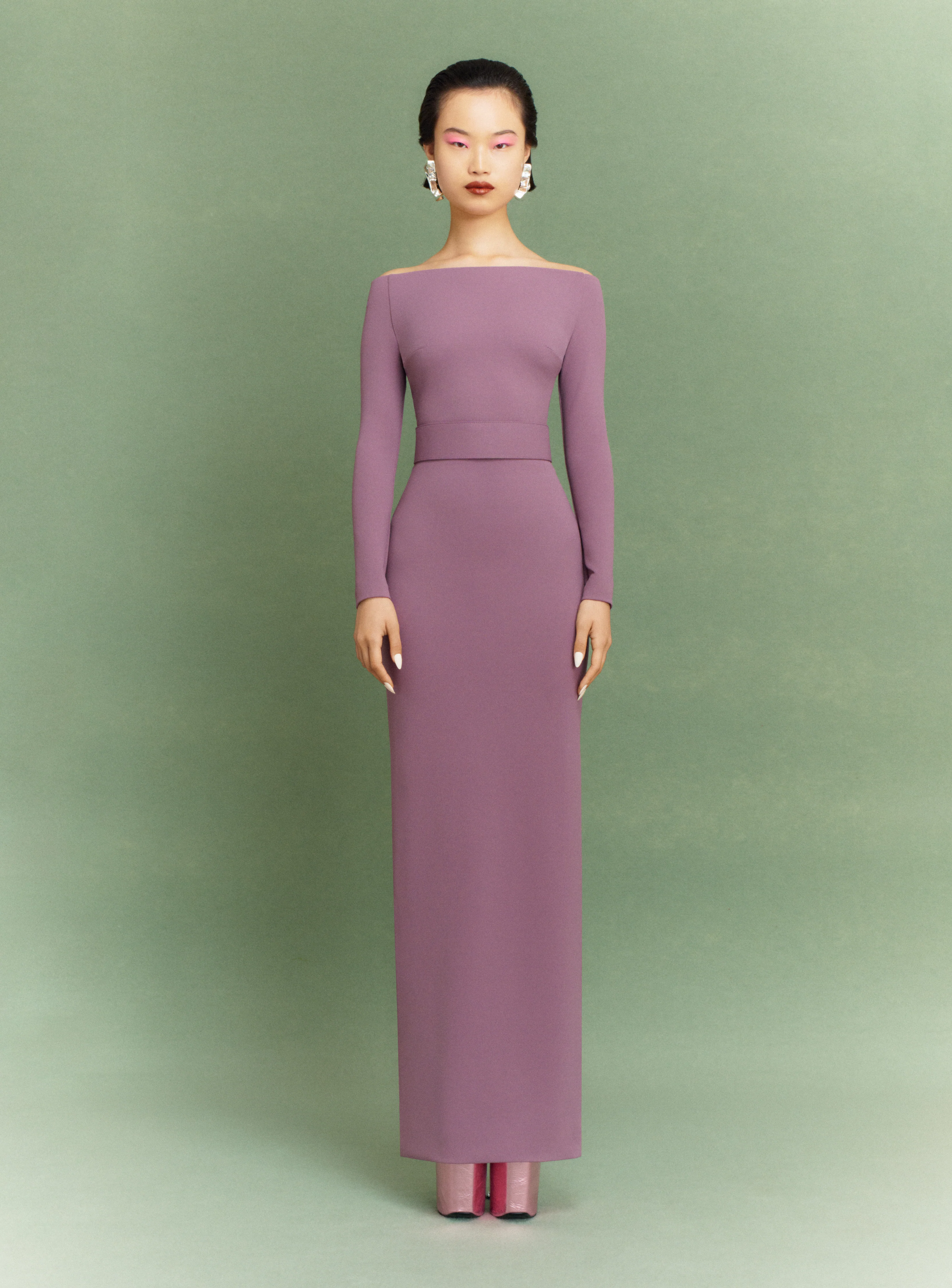 The Sabina Maxi Dress in Acai