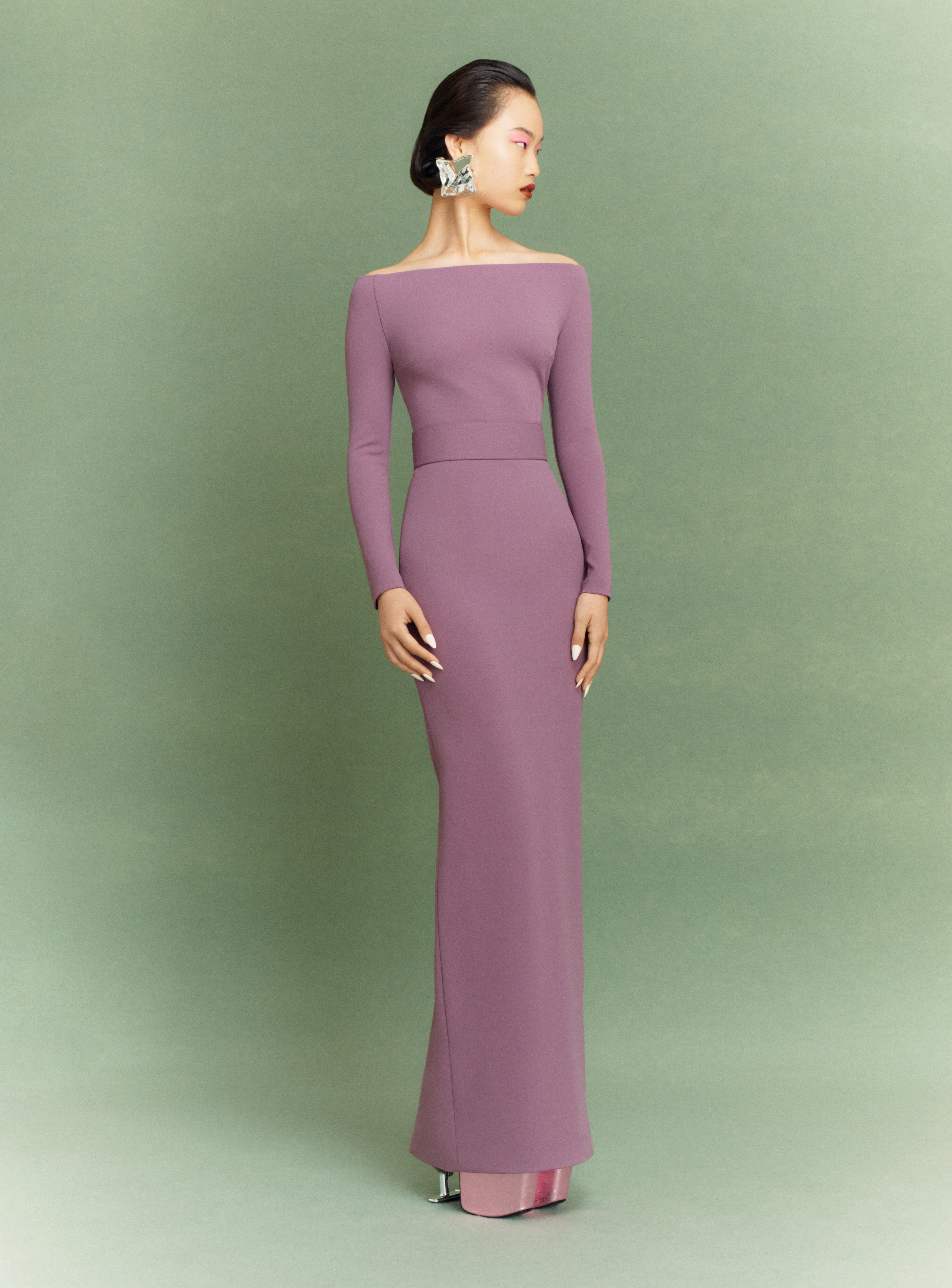 The Sabina Maxi Dress in Acai - Image 2