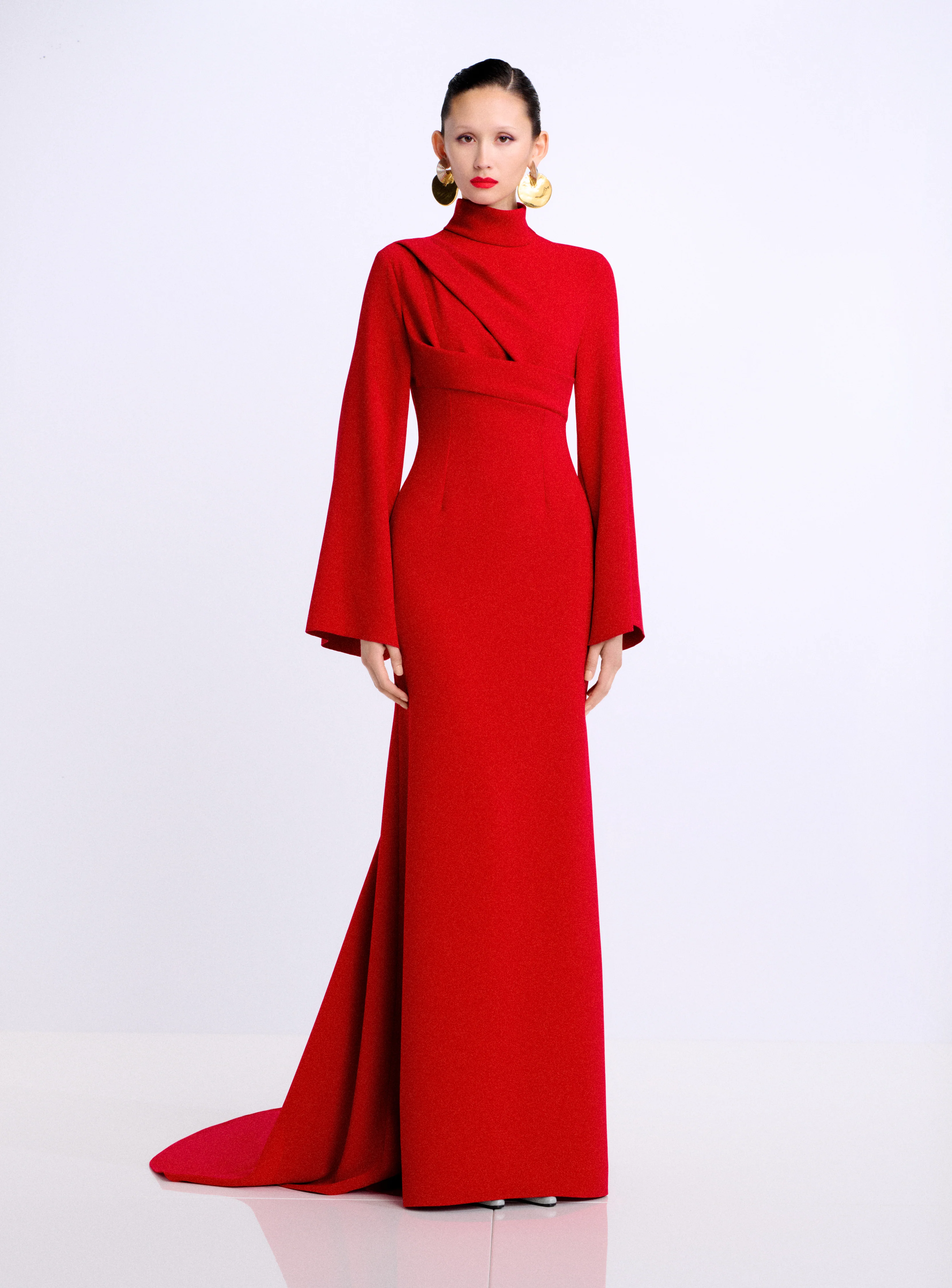 The Swinton Maxi Dress in Crimson Red