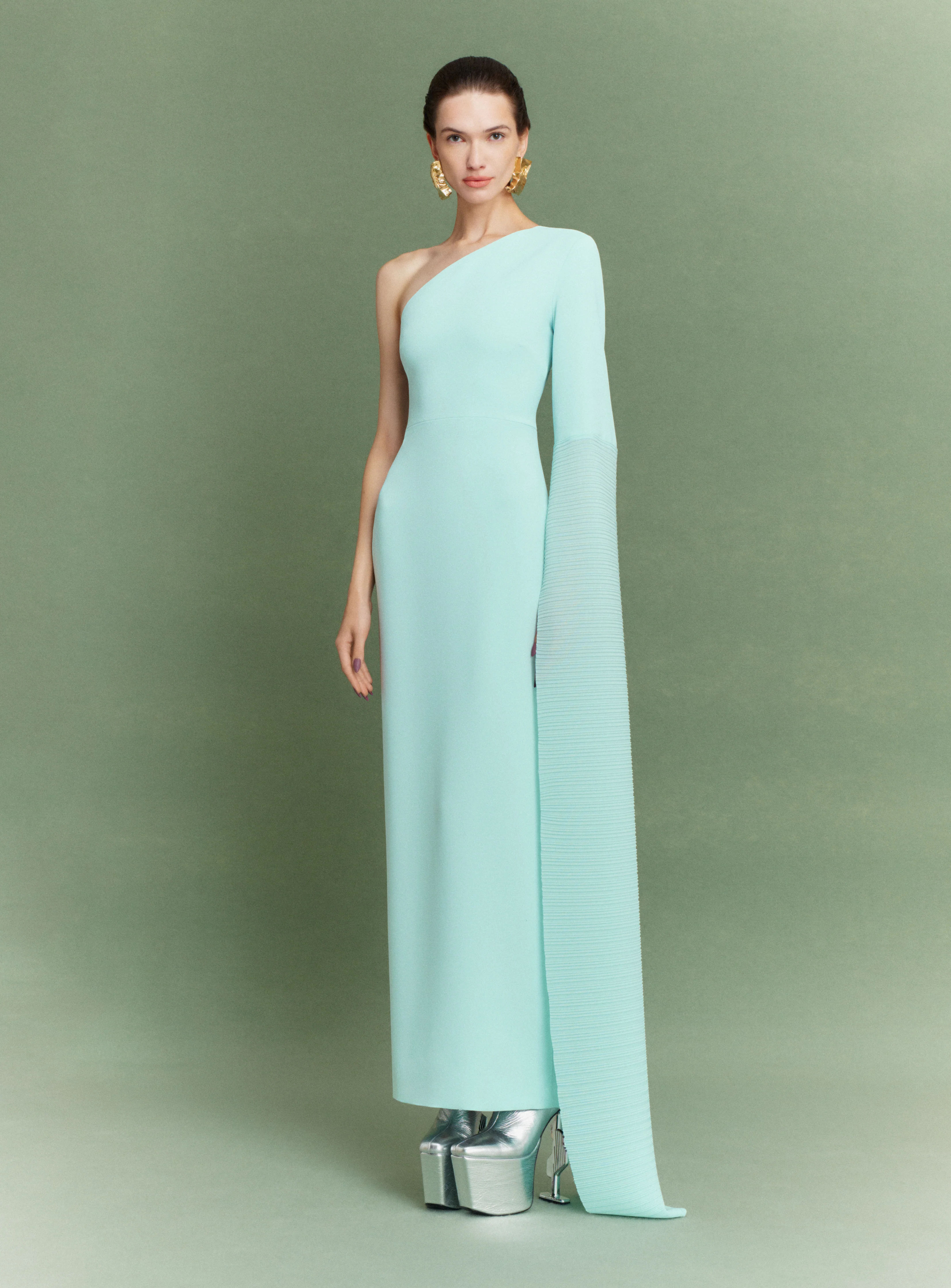 The Sylvia Maxi Dress in Opal - Image 2