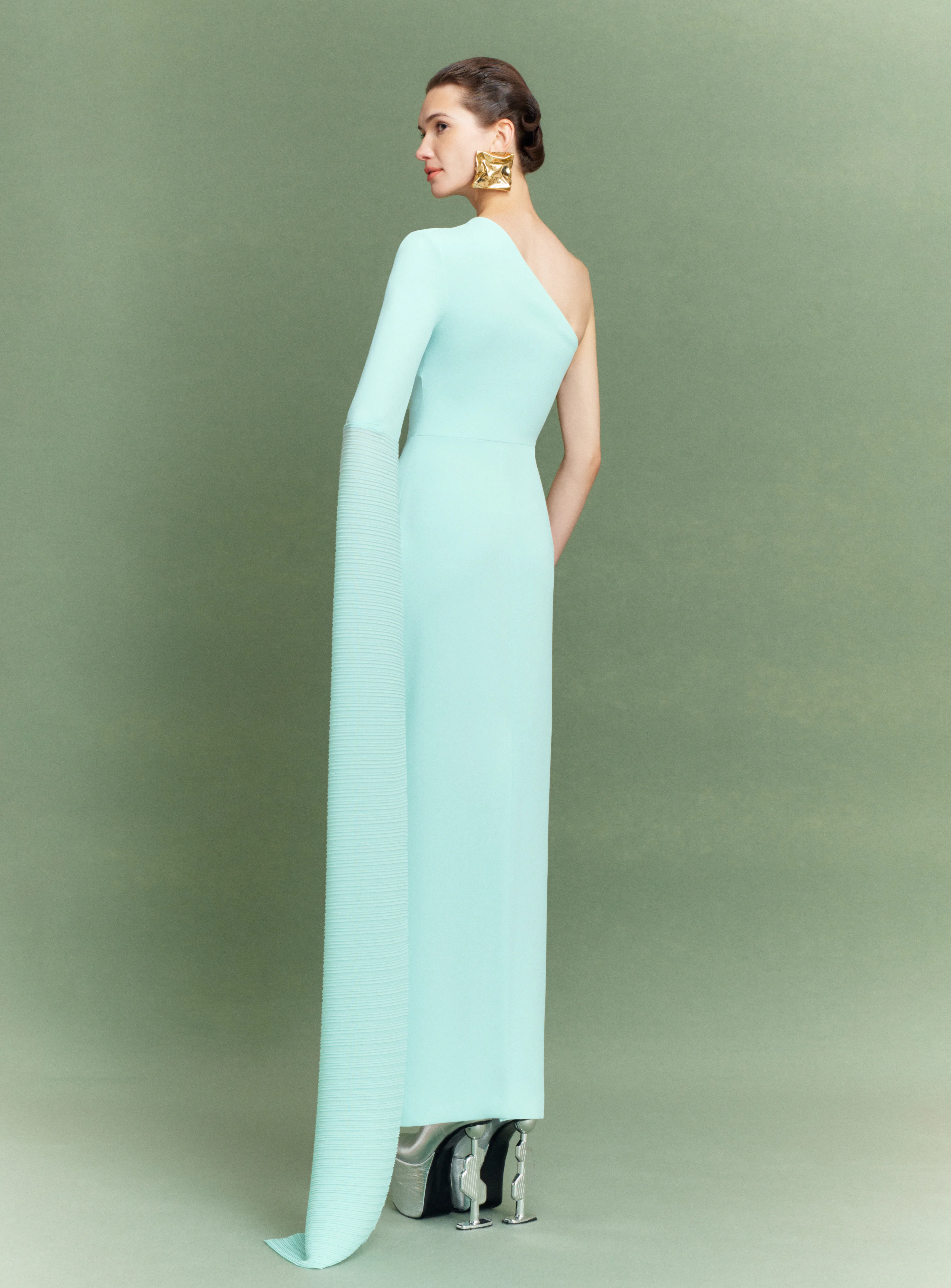 The Sylvia Maxi Dress in Opal - Image 4