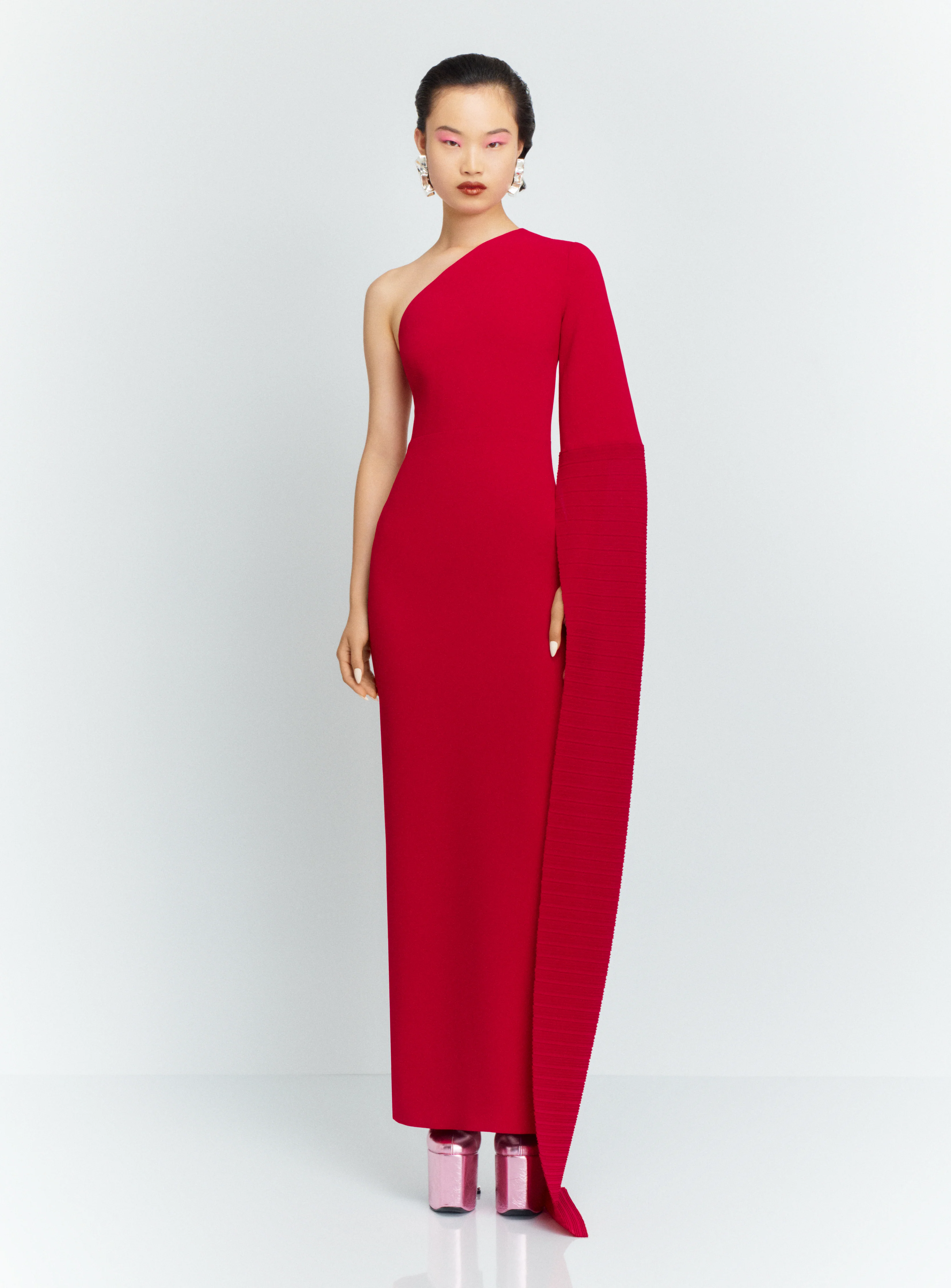 The Sylvia Maxi Dress in Ruby - Image 2