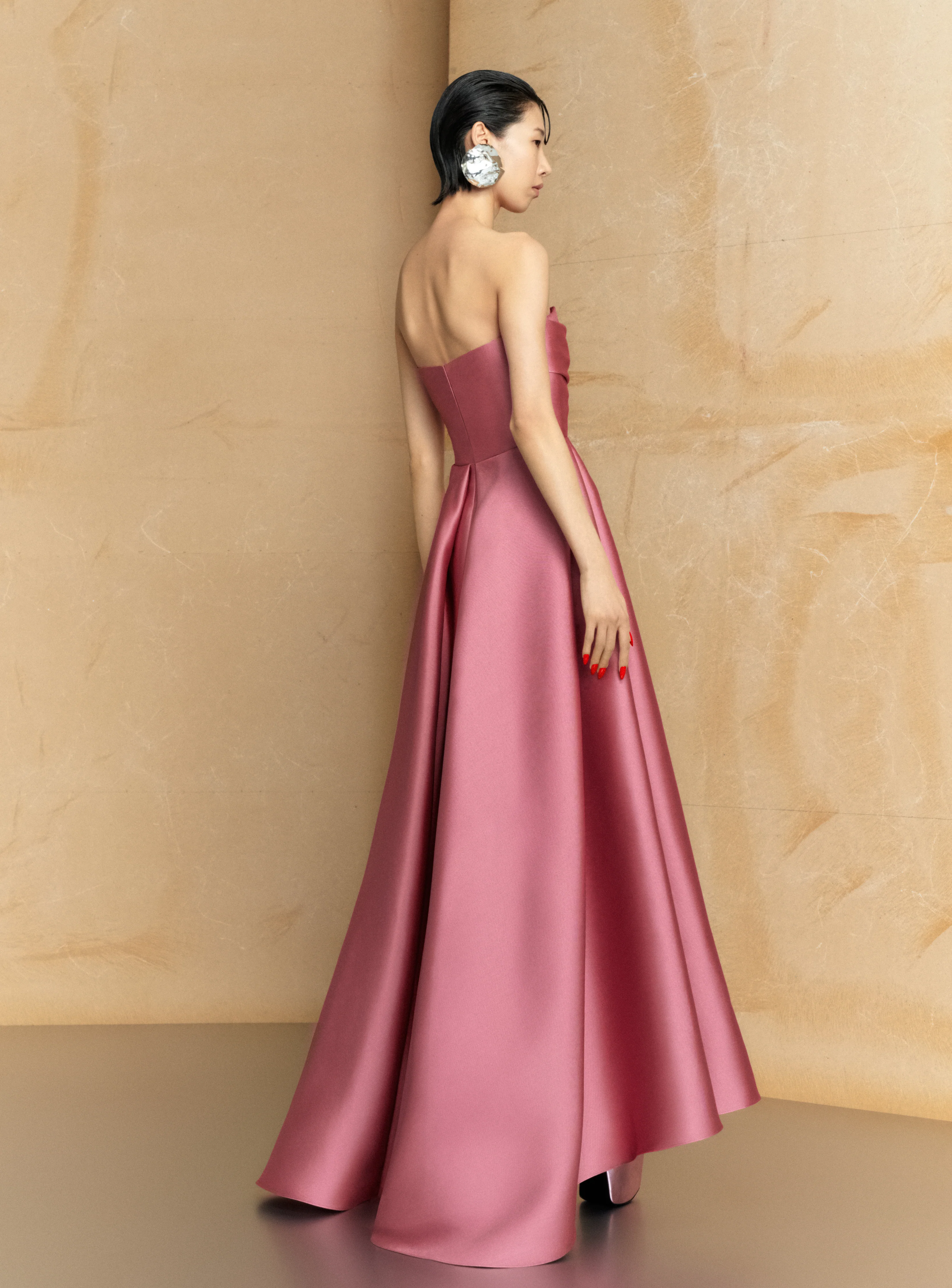 The Tiffany Maxi Dress in Peony Pink - Image 3
